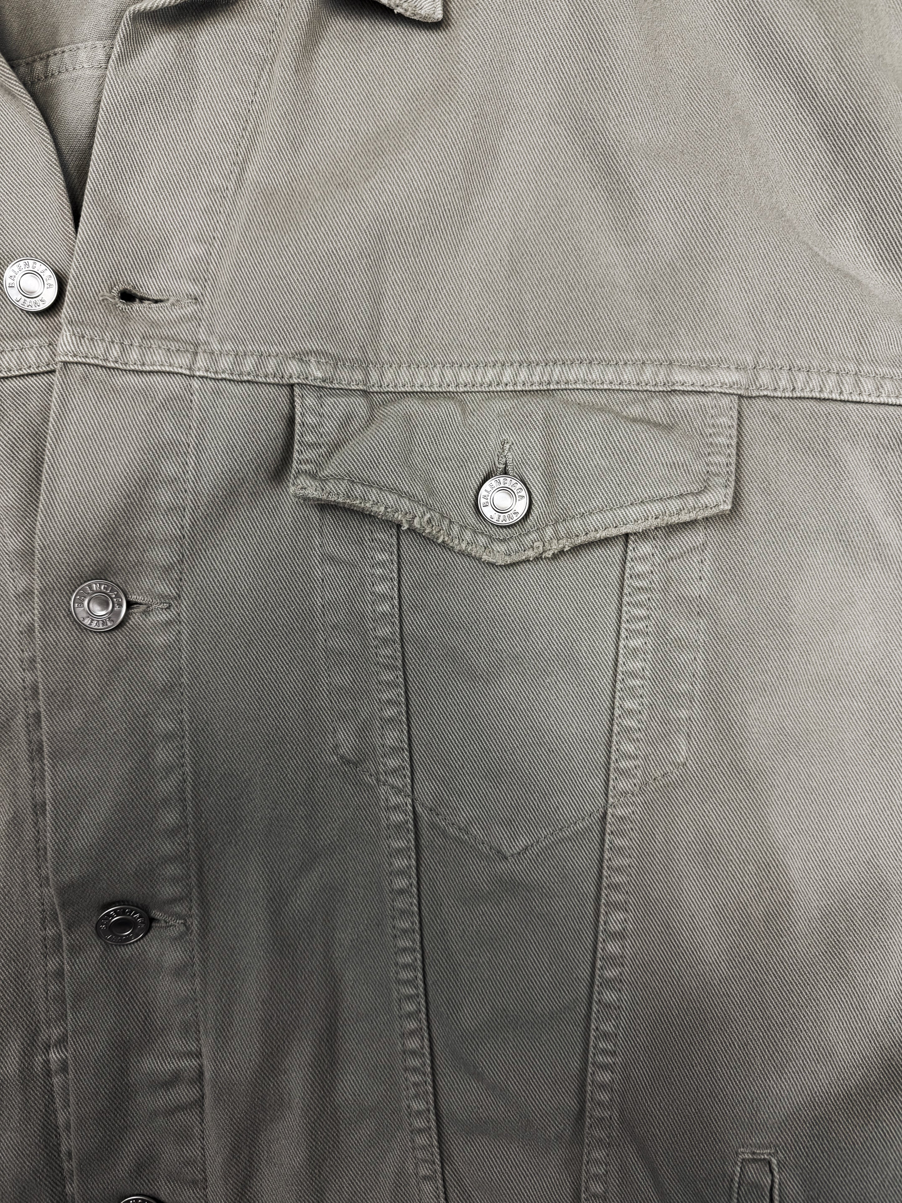 AW22 Balenciaga Unifit Tan Oversized Denim Jacket