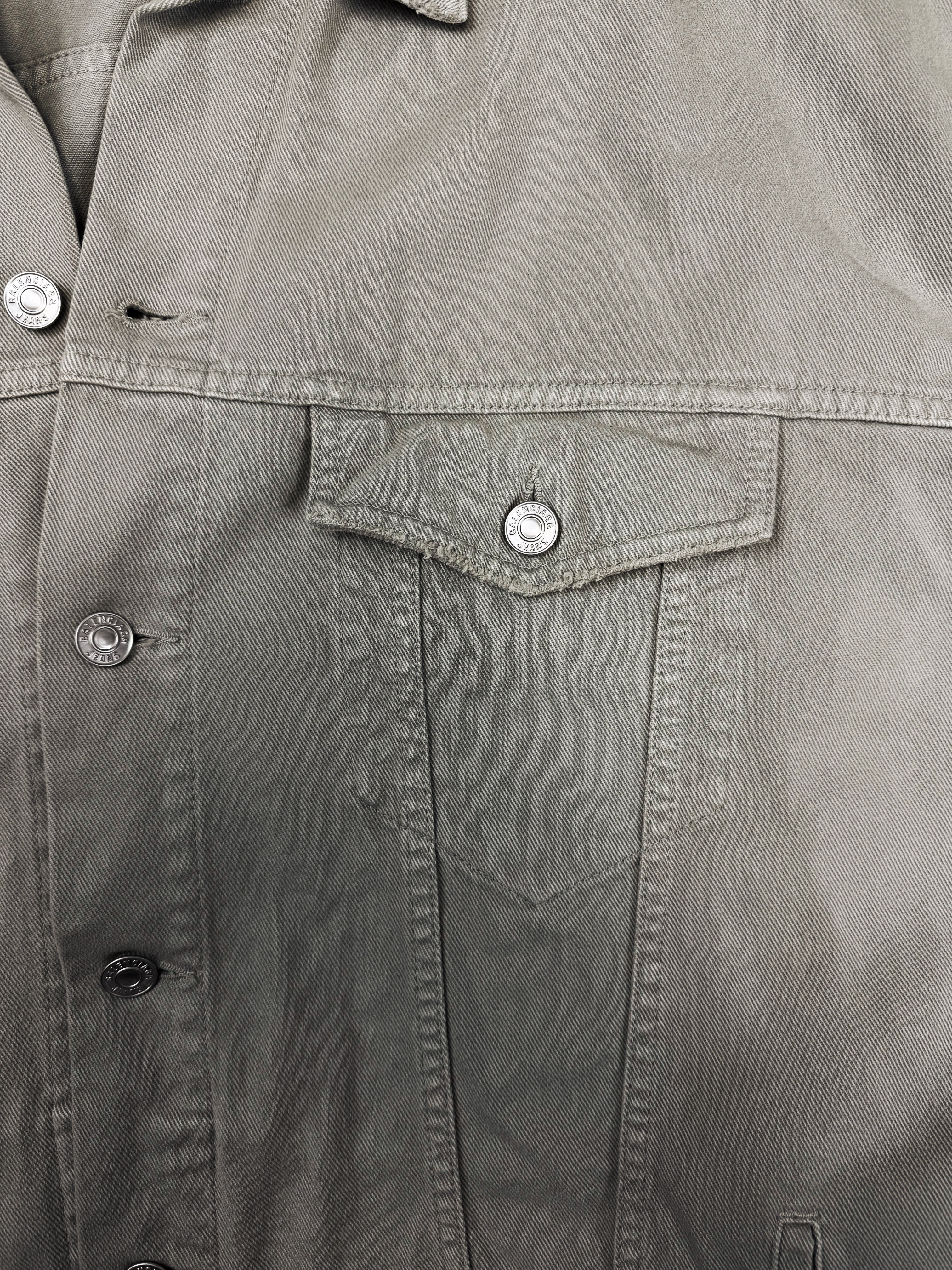 AW22 Balenciaga Unifit Tan Oversized Denim Jacket
