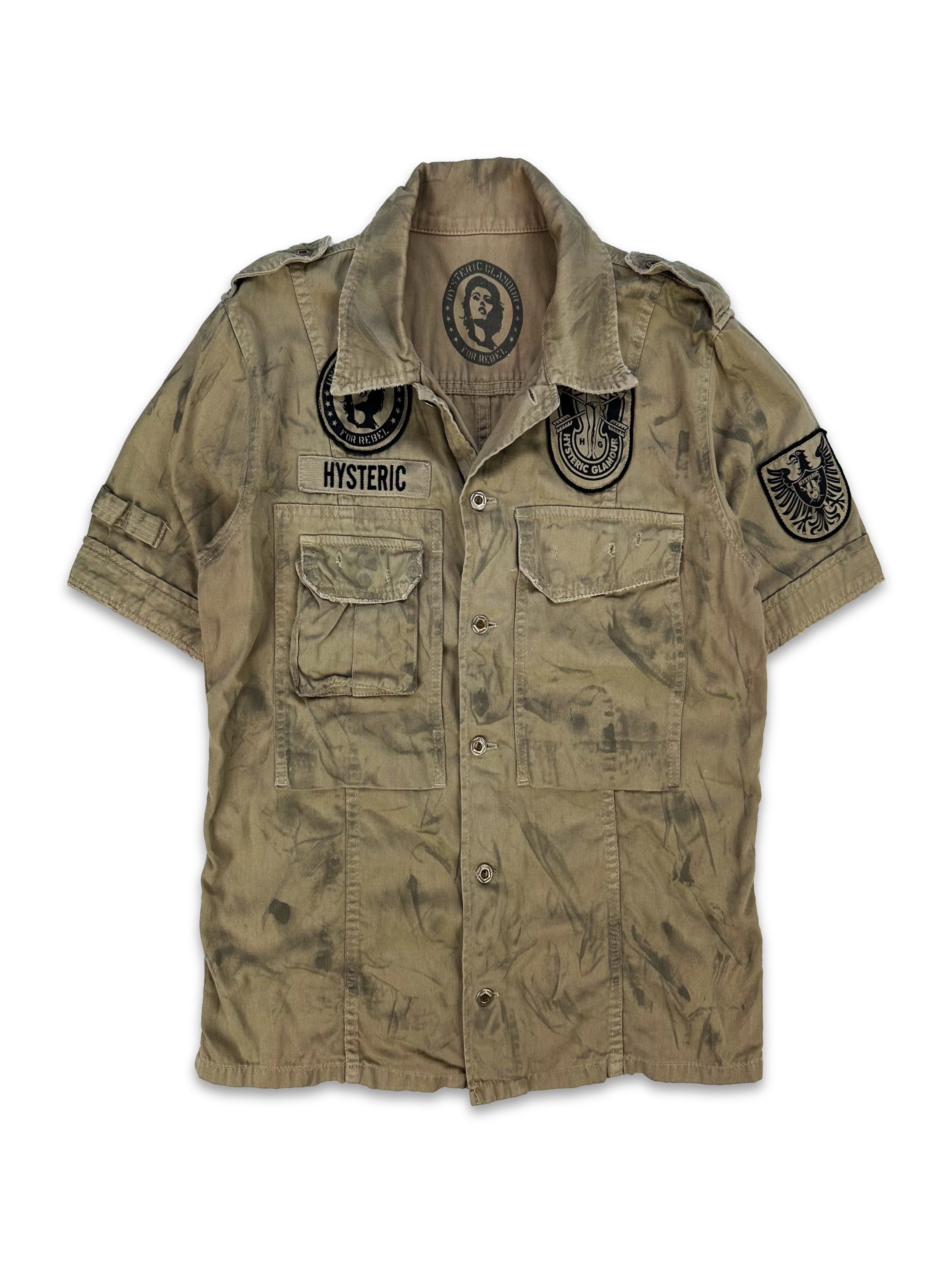 00s Hysteric Glamour ‘Patched’ Multi Pocket Cargo Shirt