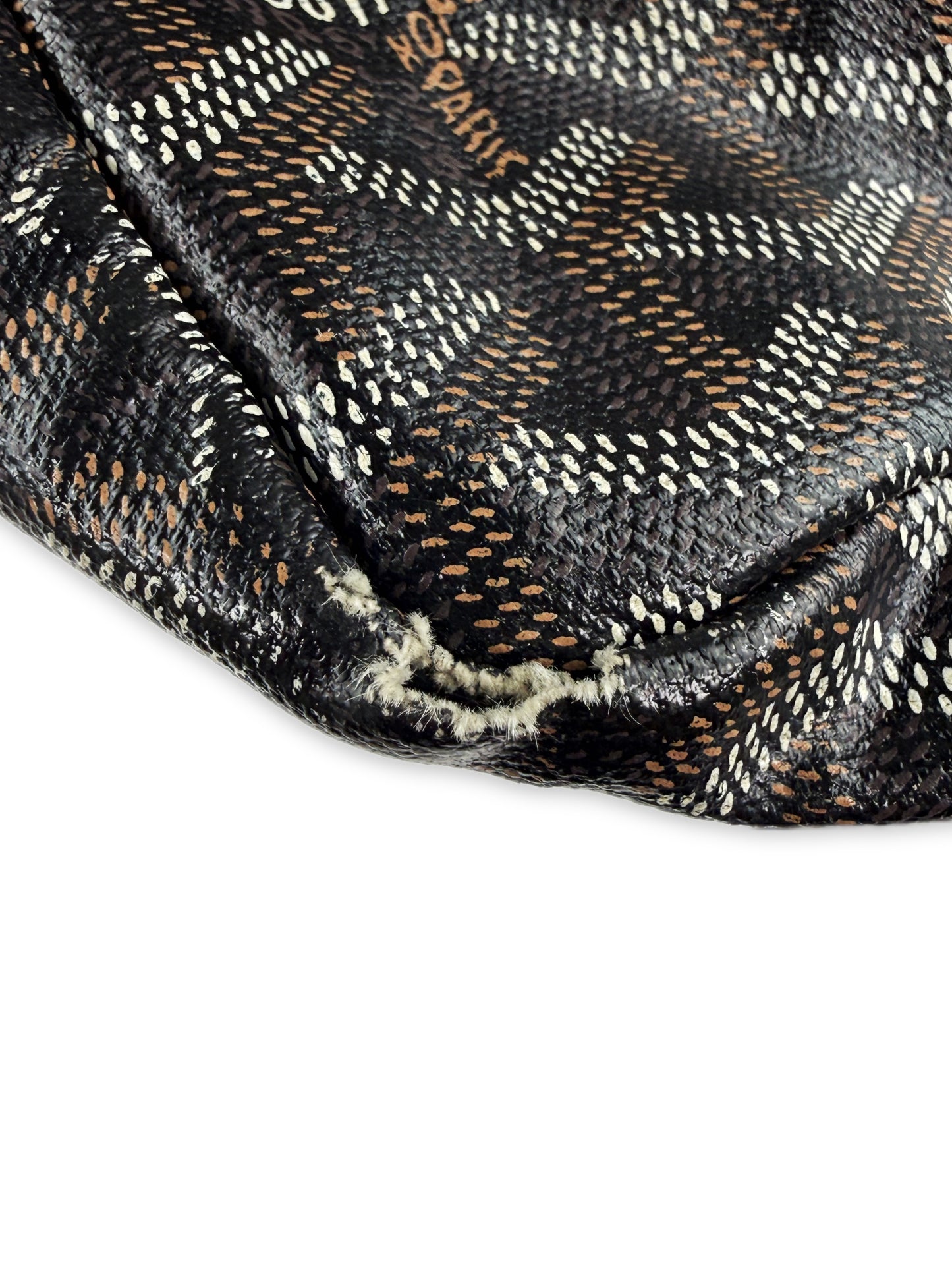 Goyard Noir Saint Louis GM Monogram Hand Painted Tote Bag