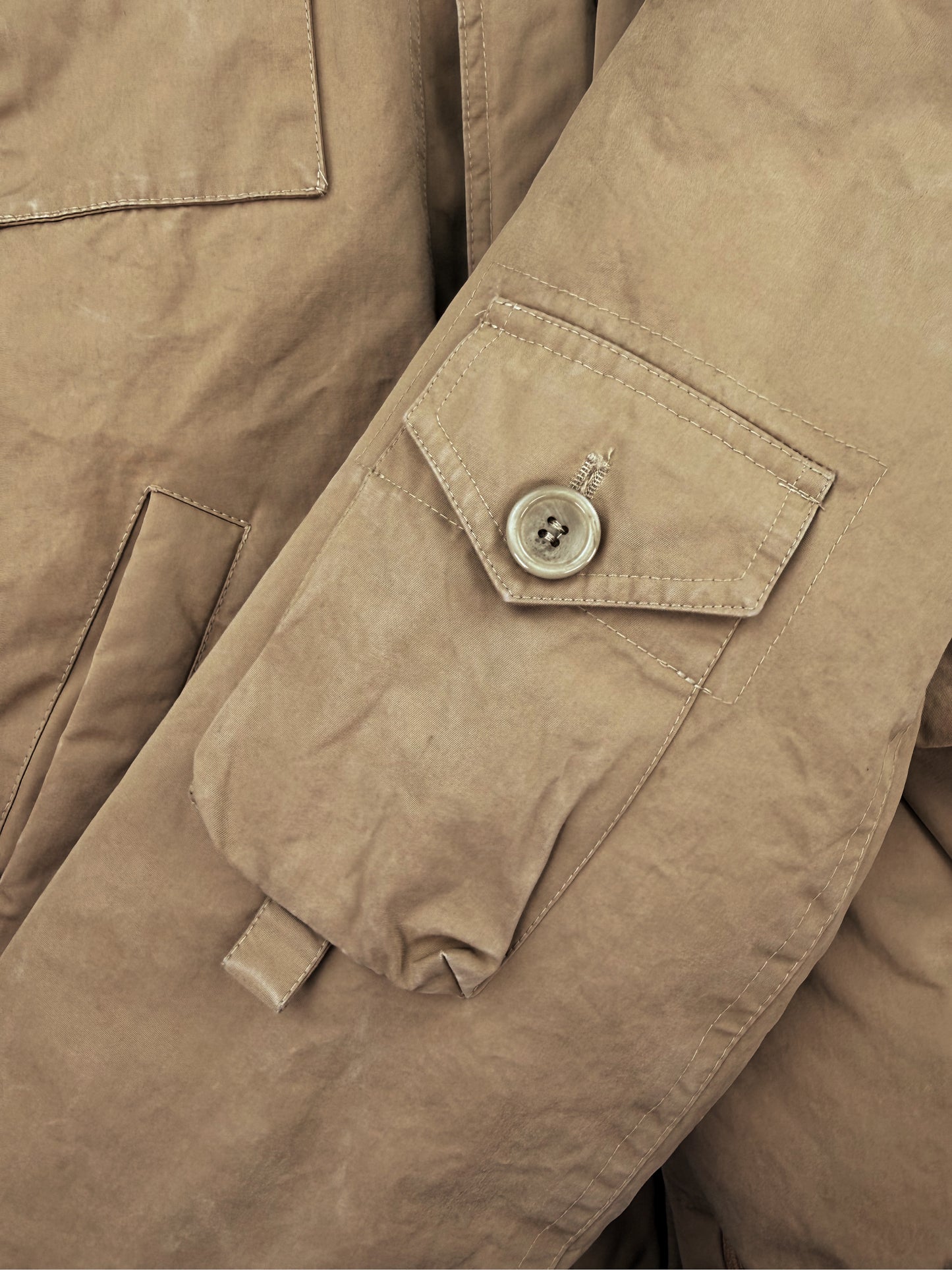 AW05 Raf Simons SAMPLE ‘History of My World’ Beige Puffer Jacket