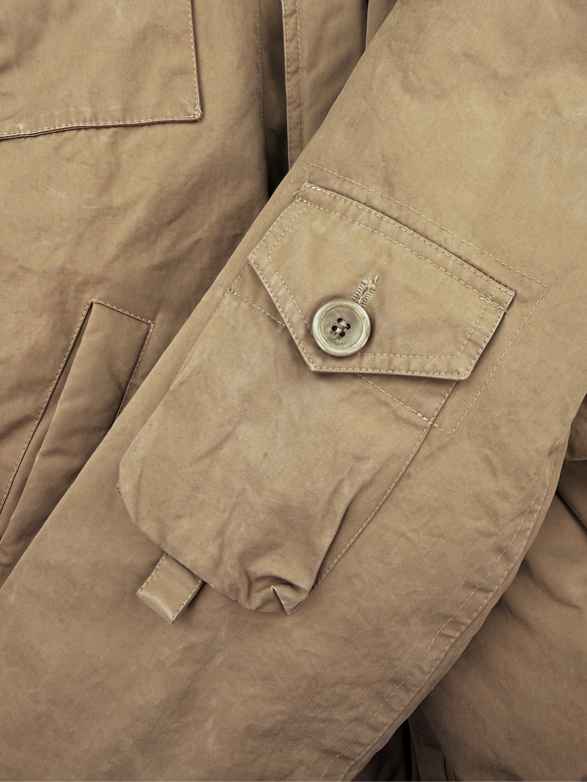 AW05 Raf Simons SAMPLE ‘History of My World’ Beige Puffer Jacket