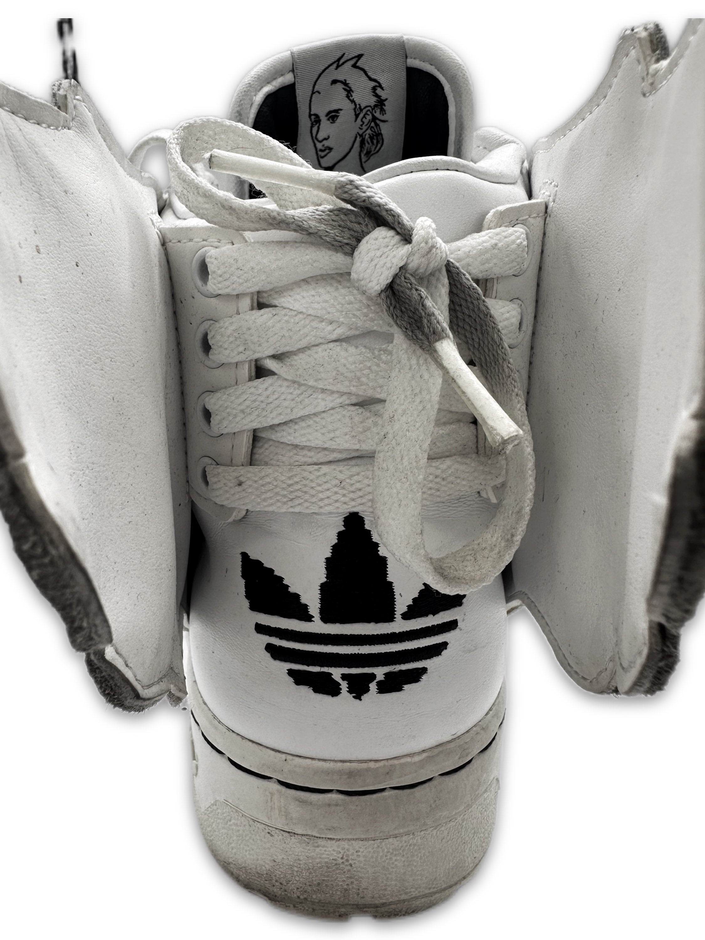 2015 Jeremy Scott x Adidas ‘Wings’ 2.0 White Hi-top Sneakers