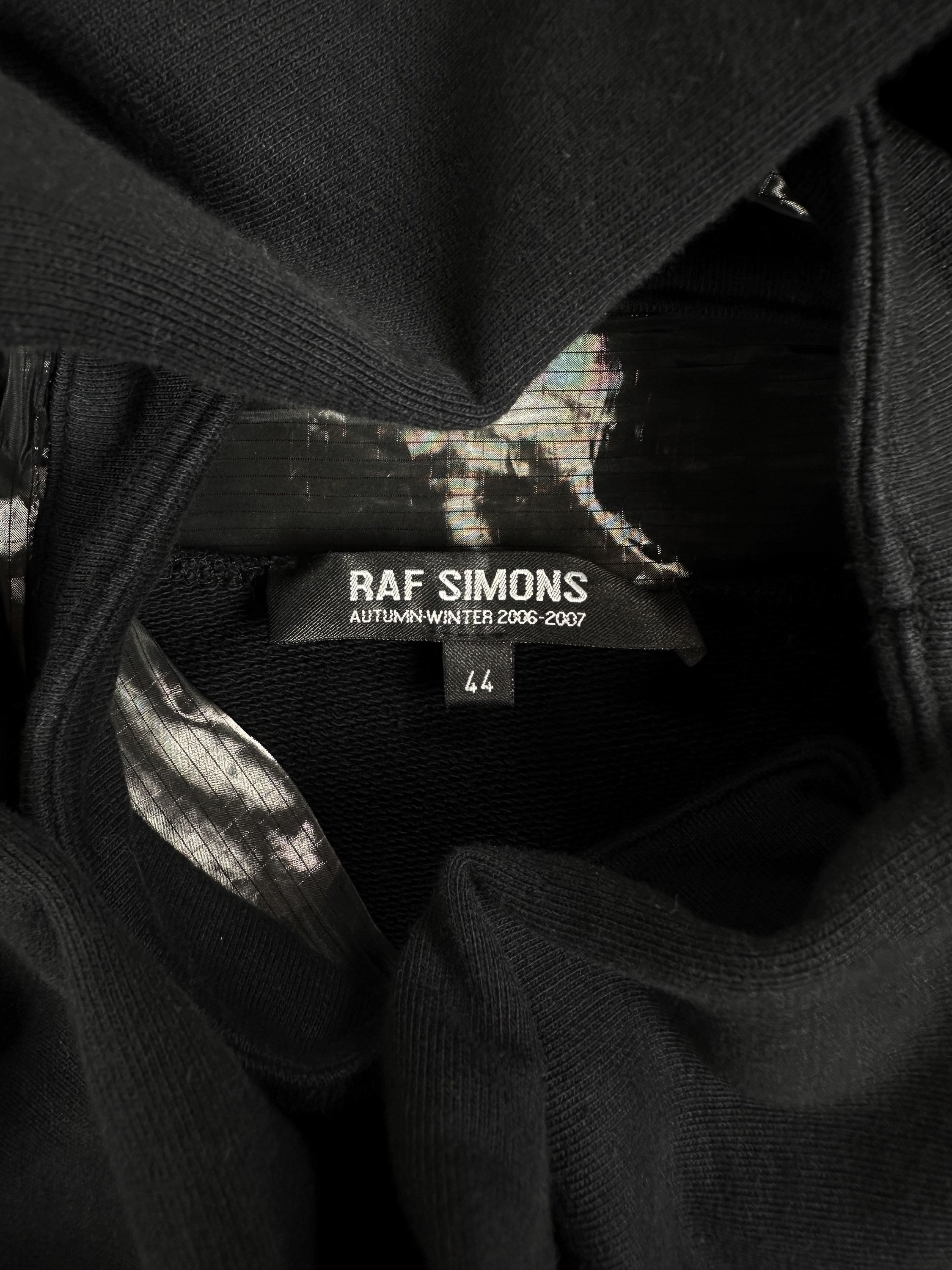 AW06 Raf Simons ‘Alien’ Black Accordion Turtleneck Sweater