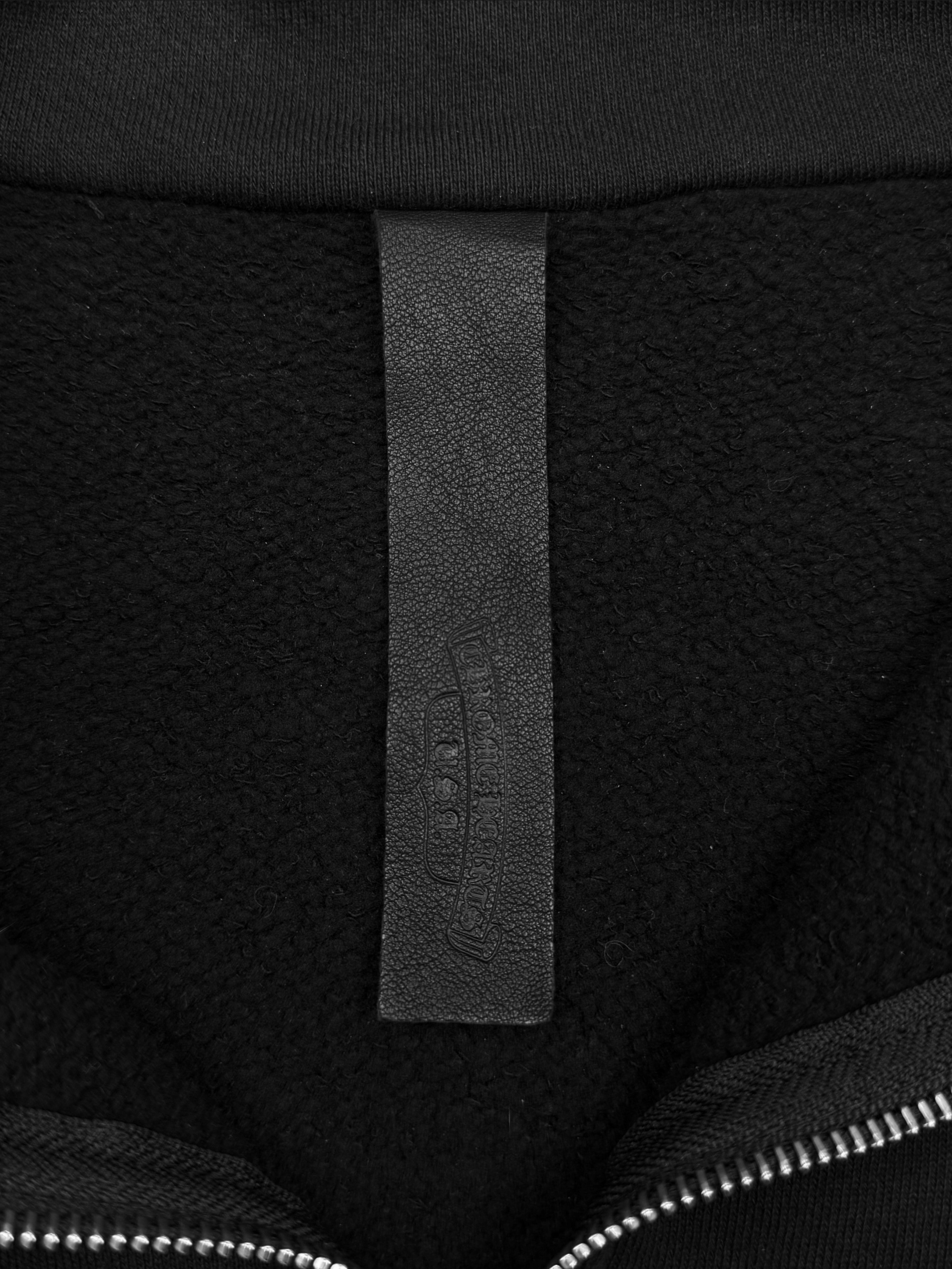 Chrome Hearts Pony / Patent Leather 22 Patch Quarter Zip Sweater