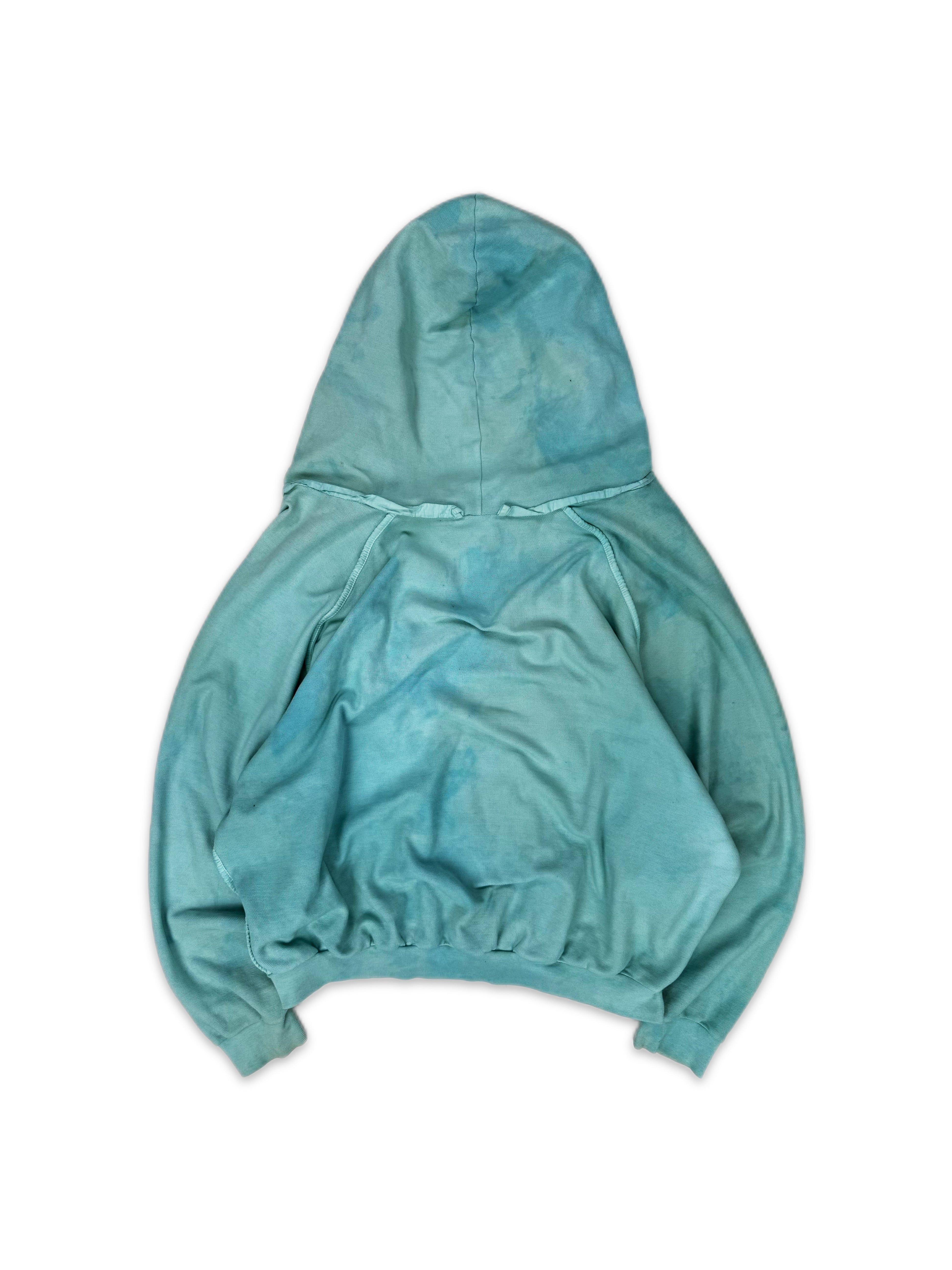 SS05 Raf Simons SAMPLE Tactical Multi-Zip Sea Foam Hoodie