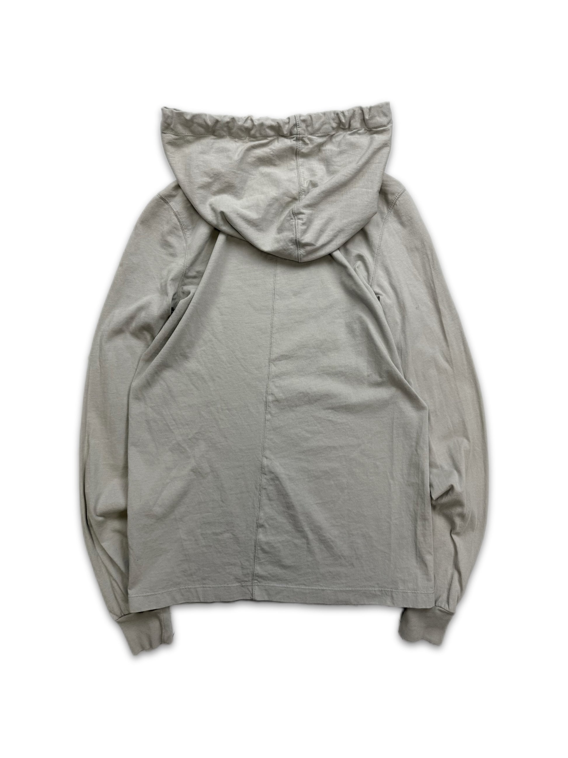 SS19 Rick Owens ‘Babel’ Light Weight Oyster Hoodie