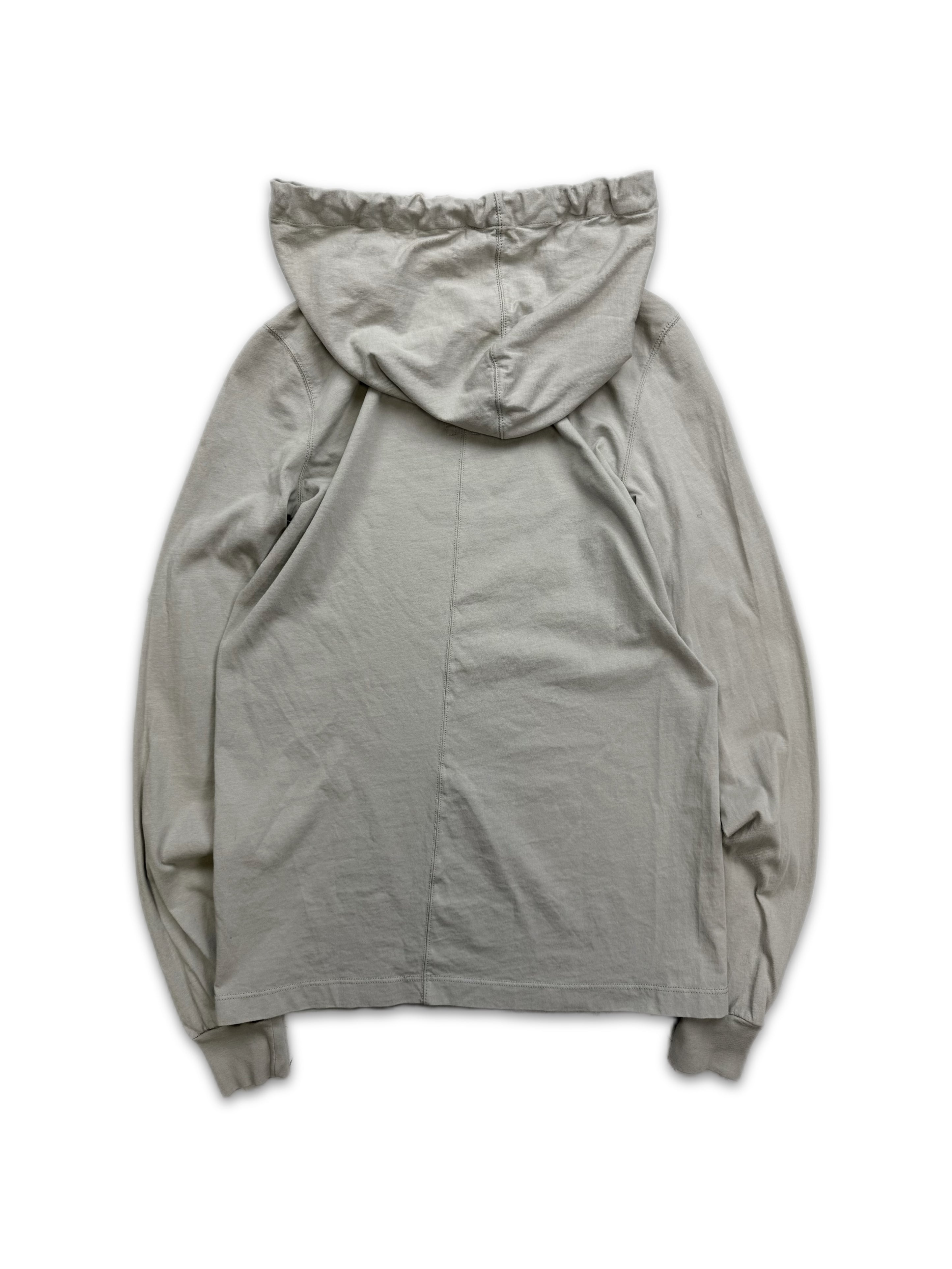 SS19 Rick Owens ‘Babel’ Light Weight Oyster Hoodie