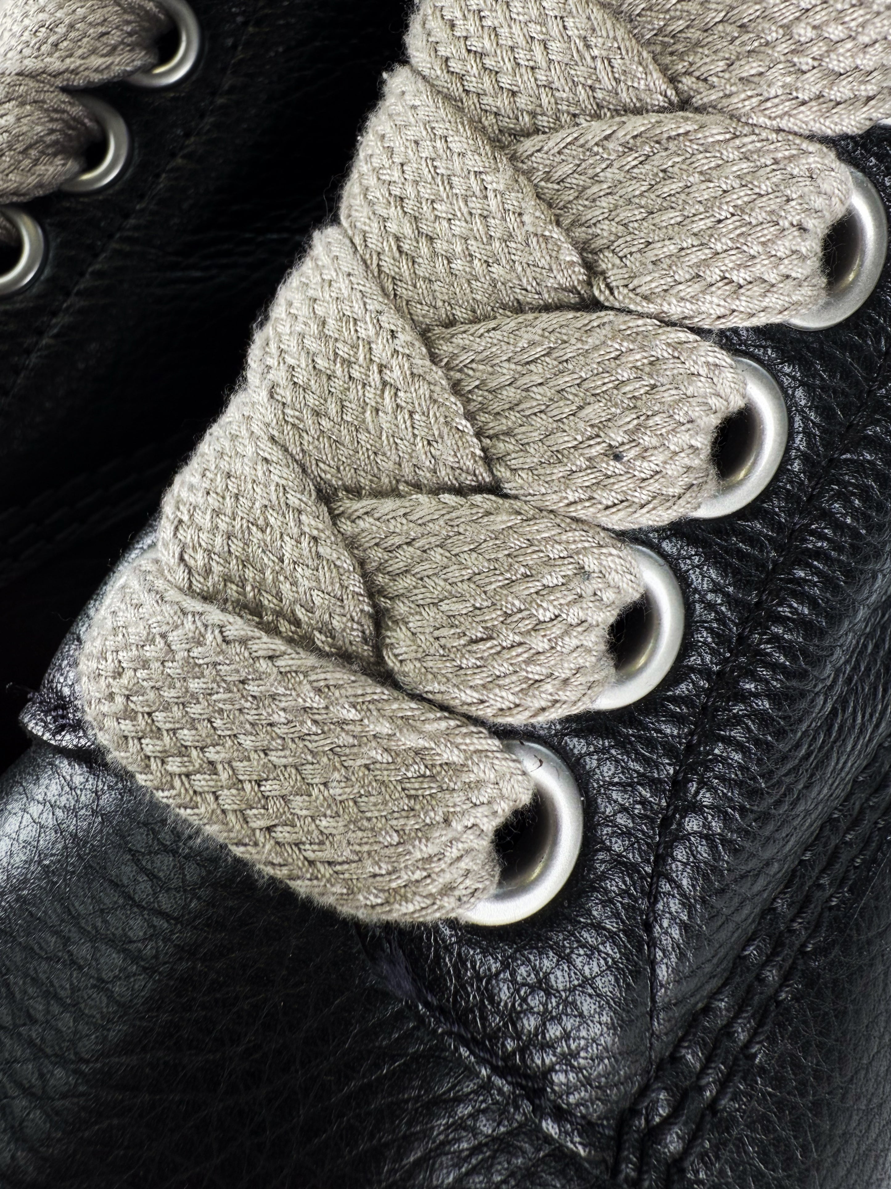 Rick Owens x Dr Marten ‘1460’ Mega Lace Side Zip Black Boots
