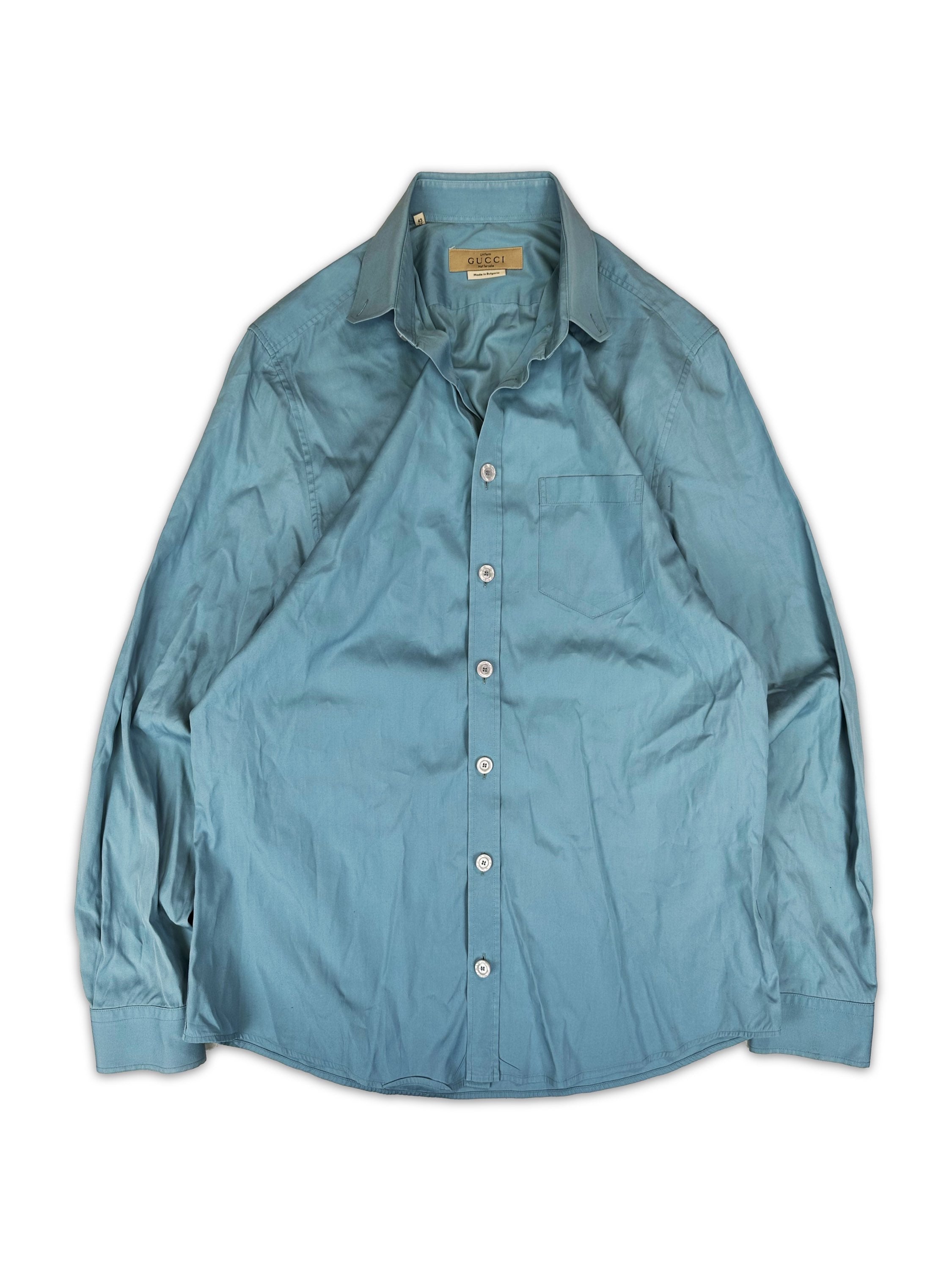 Gucci ‘Staff Exclusive’ Baby Blue Uniform Long Sleeve Shirt