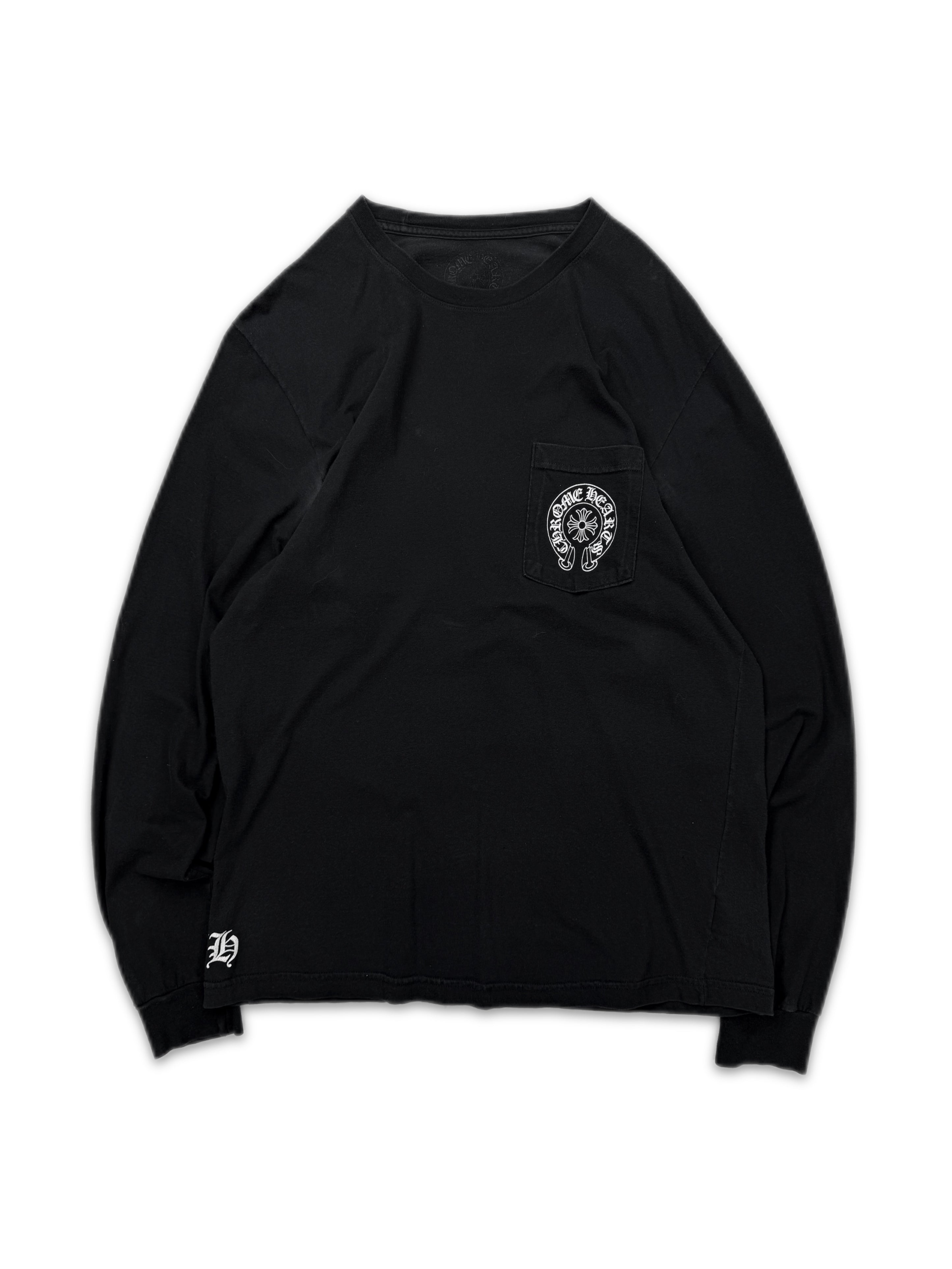 Chrome Hearts Paris Exclusive Fleur Sleeve Black Long Sleeve