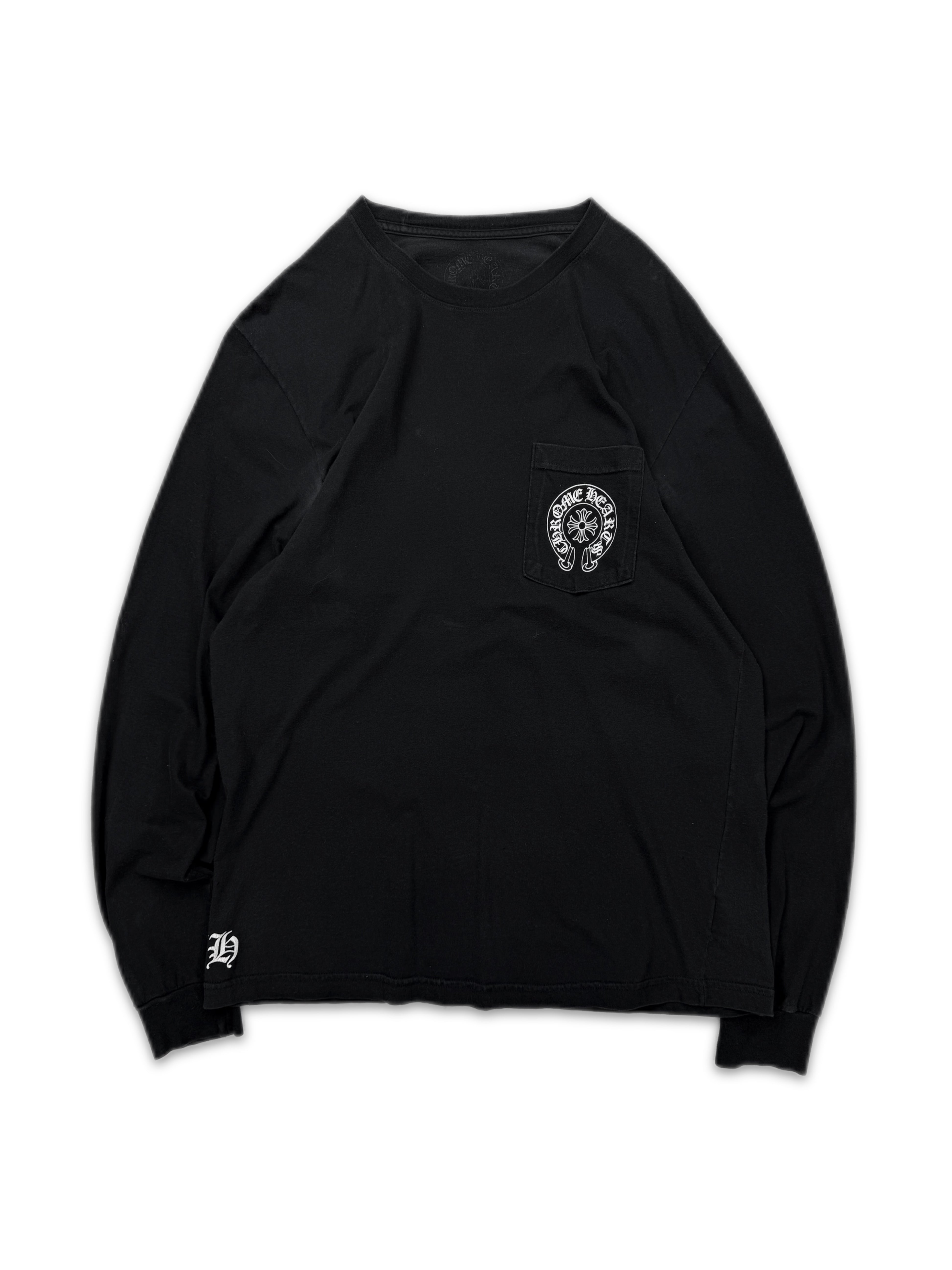 Chrome Hearts Paris Exclusive Fleur Sleeve Black Long Sleeve