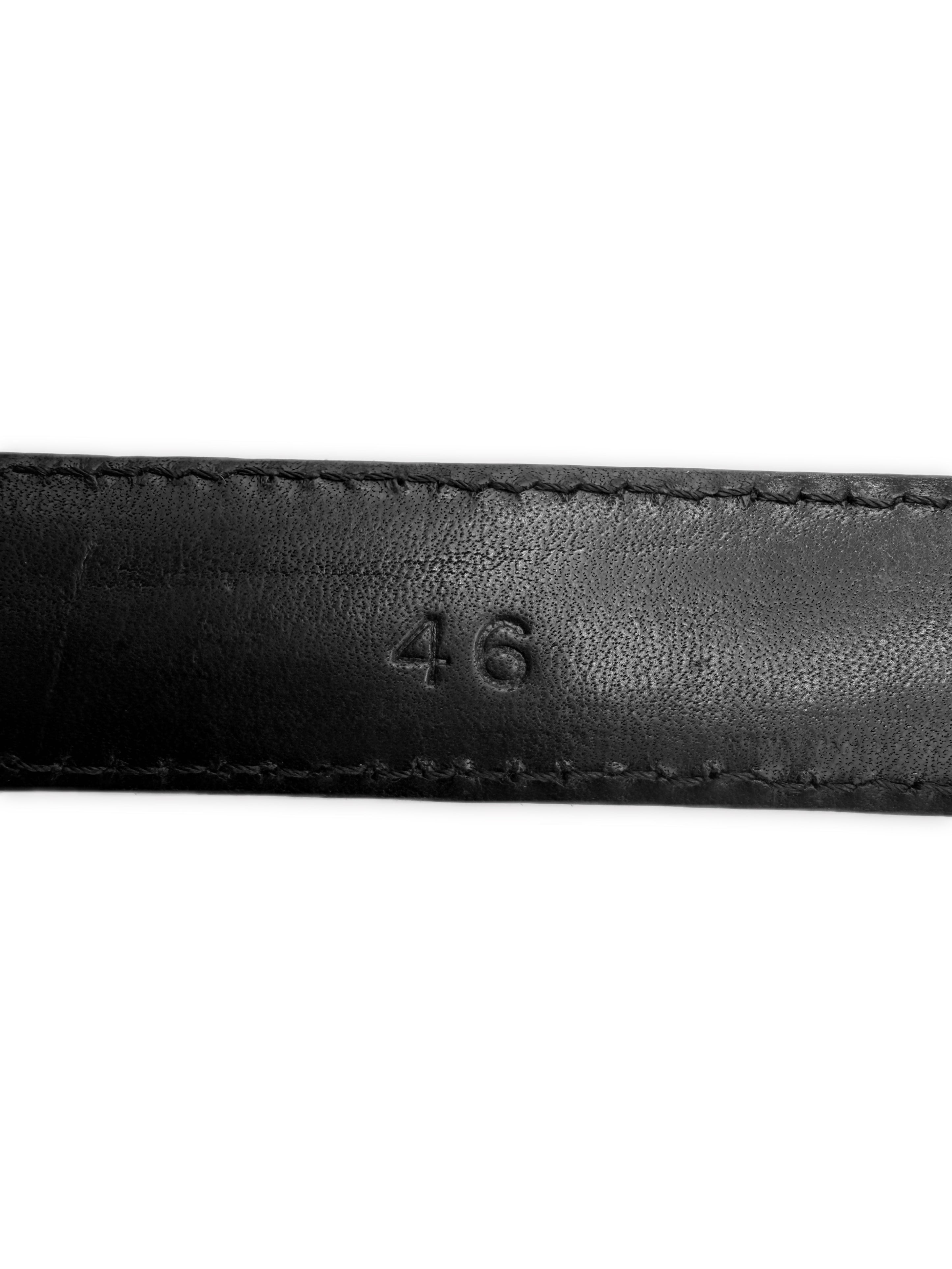 Chrome Hearts 3 Piece Western XXL 1 inch Black Leather Belt