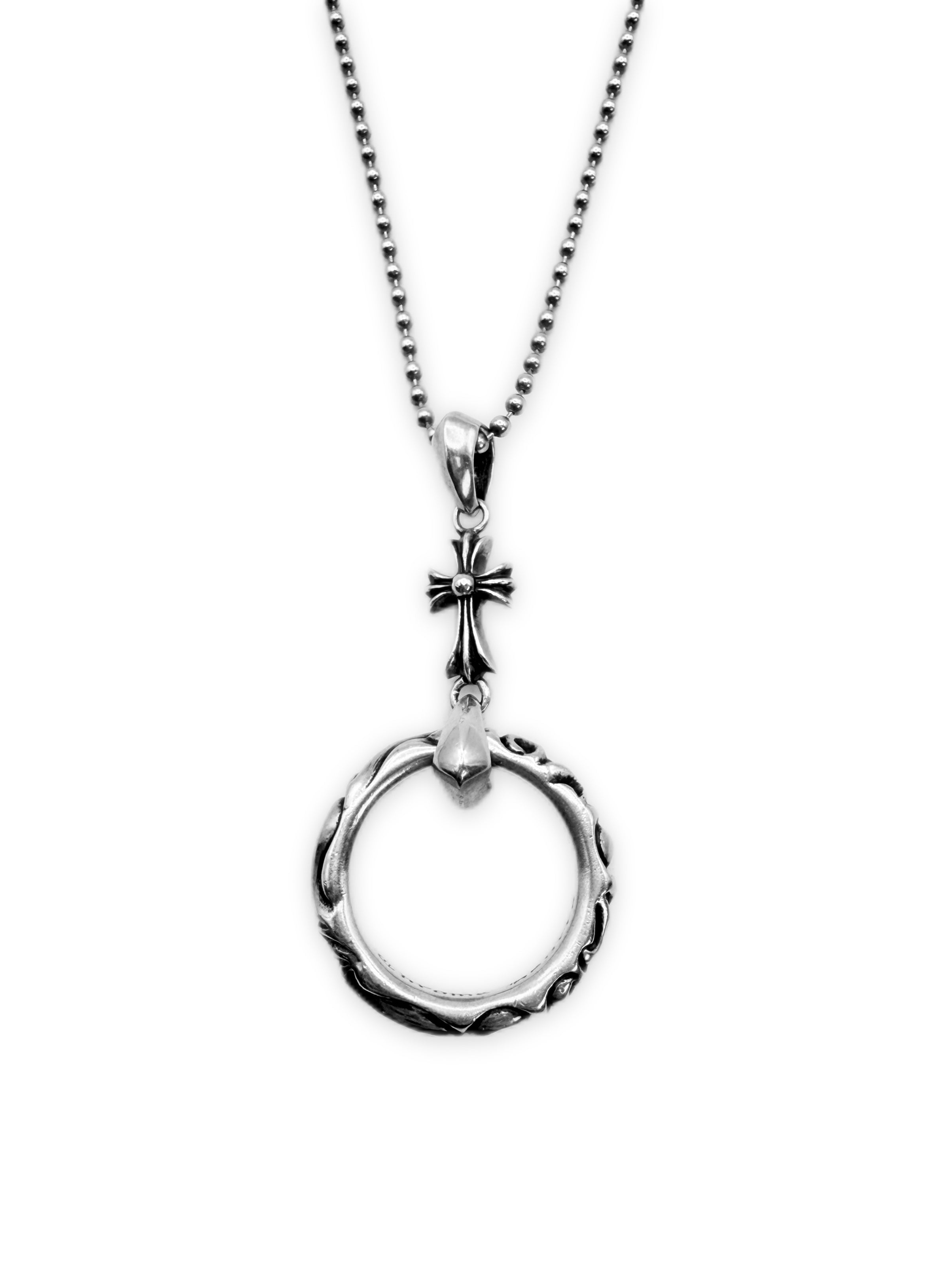 Chrome Hearts Baby Fat Cross Ring Eye Wear Necklace
