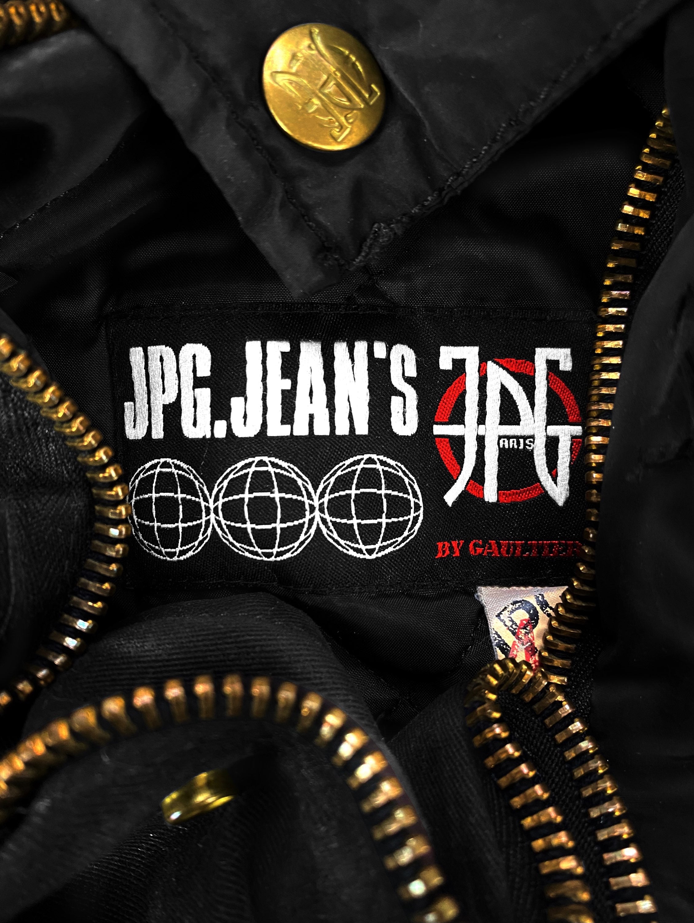 AW03 Jean Paul Gaultier ‘Parachute’ Bondage Cropped Bomber Jacket