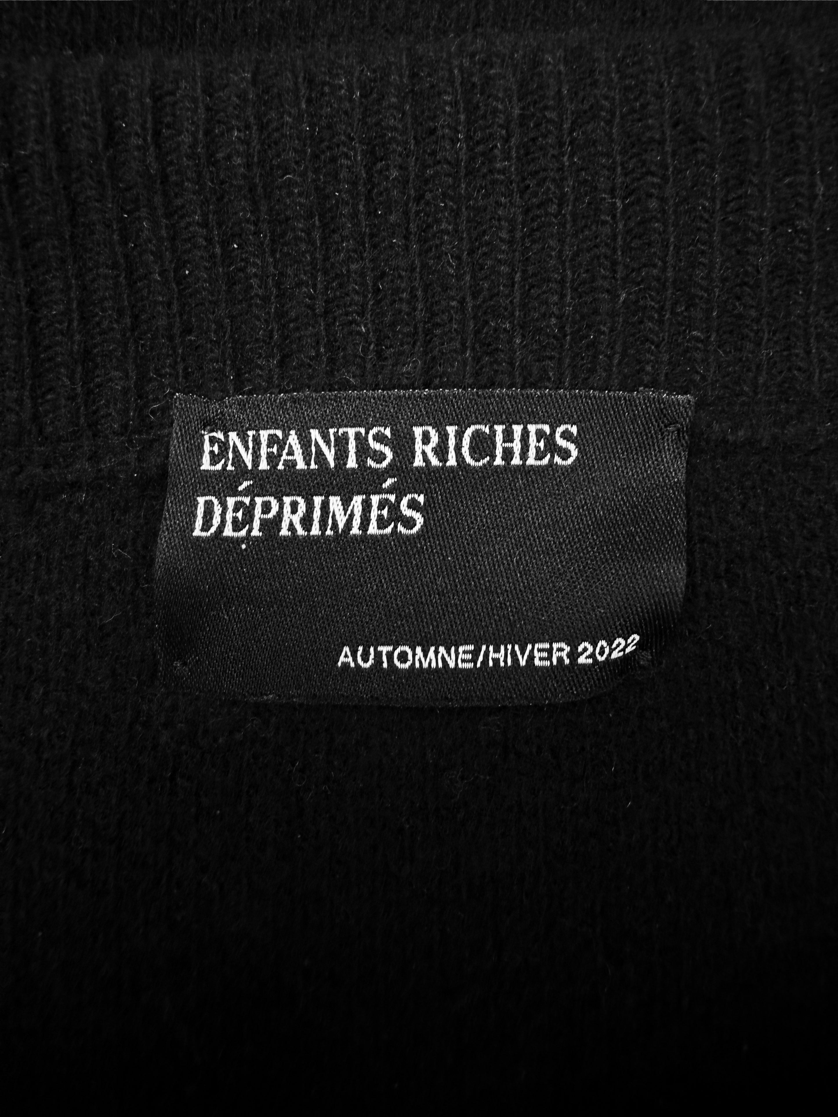 AW22 Enfants Riches Deprimes Checkered Cashmere Knit Sweater