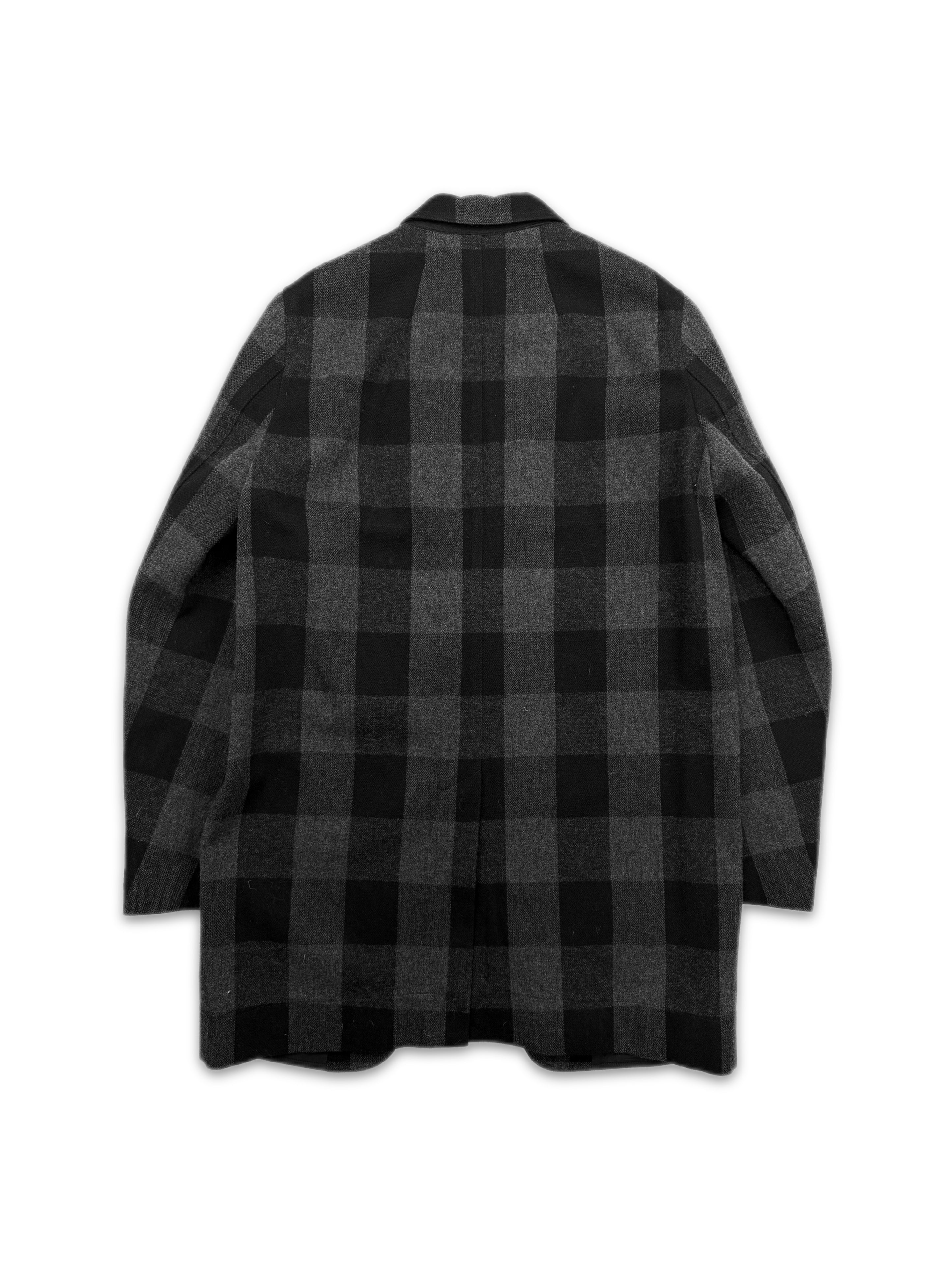 AW16 Rick Owens SAMPLE Gingham Checkered Double Breasted Jacket