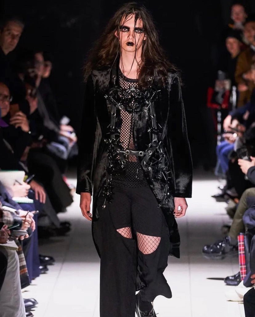 FW19 Comme Des Garçons Homme Plus Loose Gauge Fishnet T-Shirt