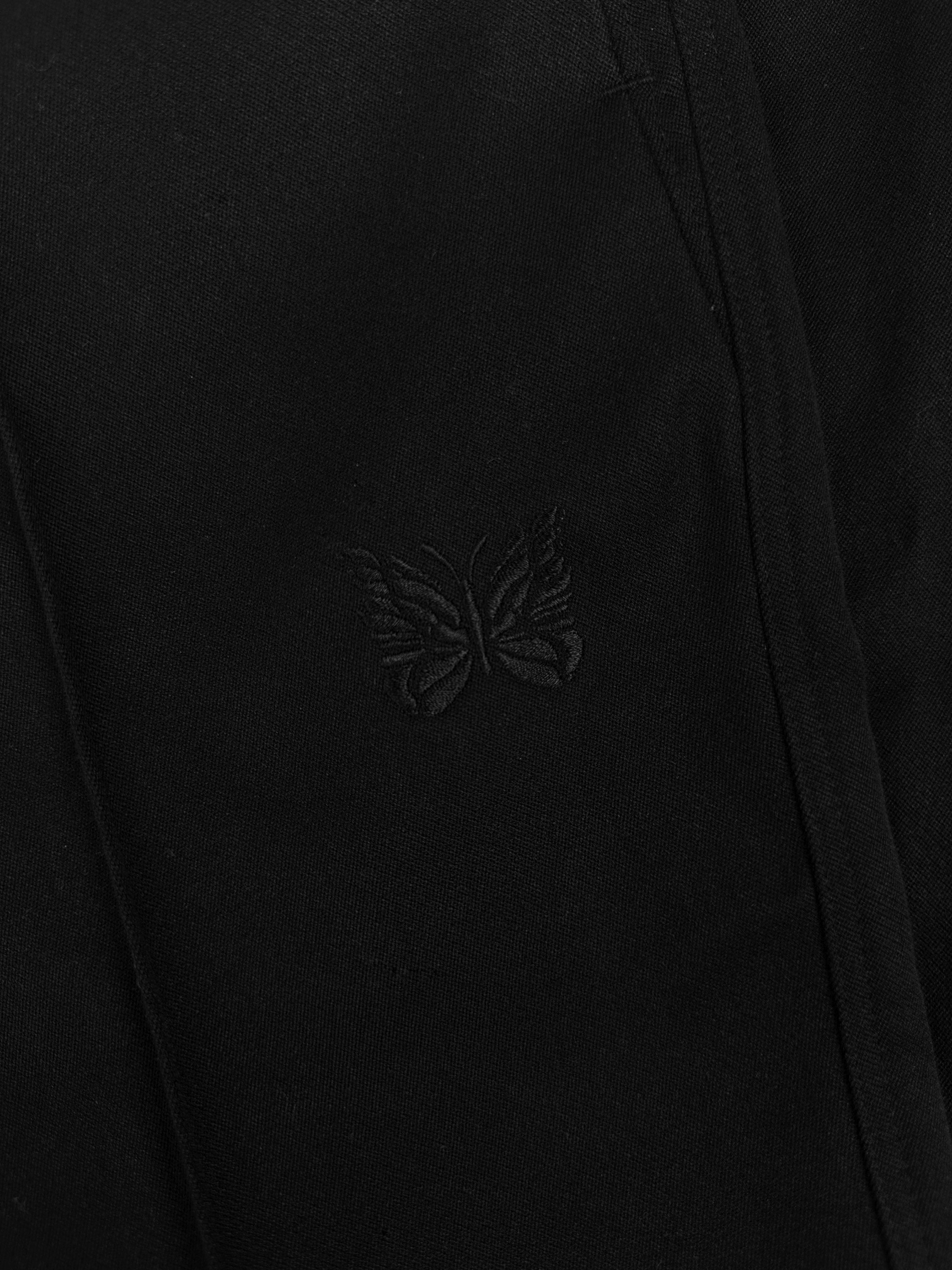 Needles ‘Butterfly’ Logo Black Embroidered Track Pants