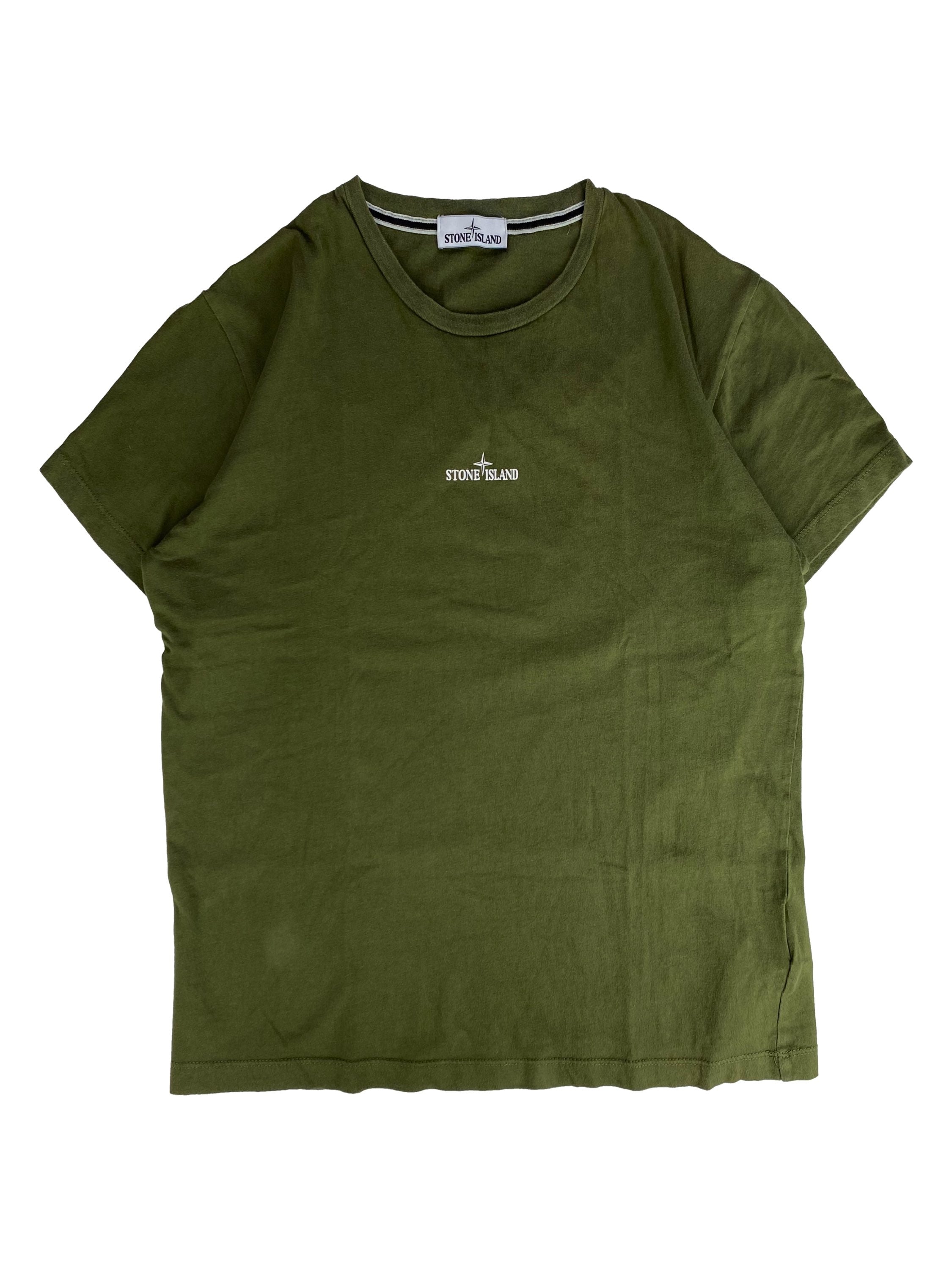 Stone Island Olive Green Logo Compass T-Shirt