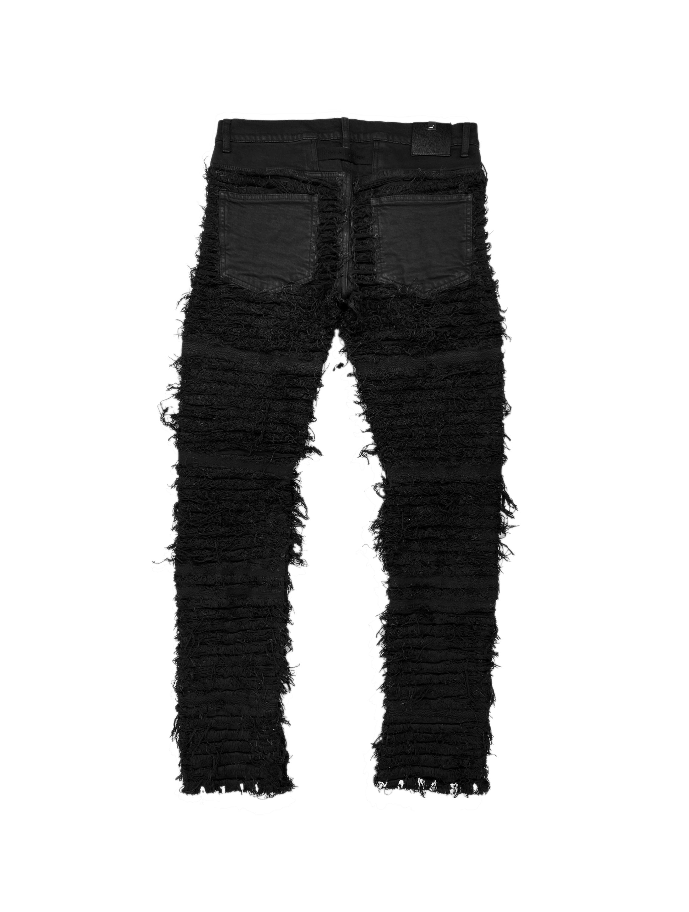 FW19 1019 Alyx 9SM x Blackmeans Thrashed 6 Pocket Denim Jeans