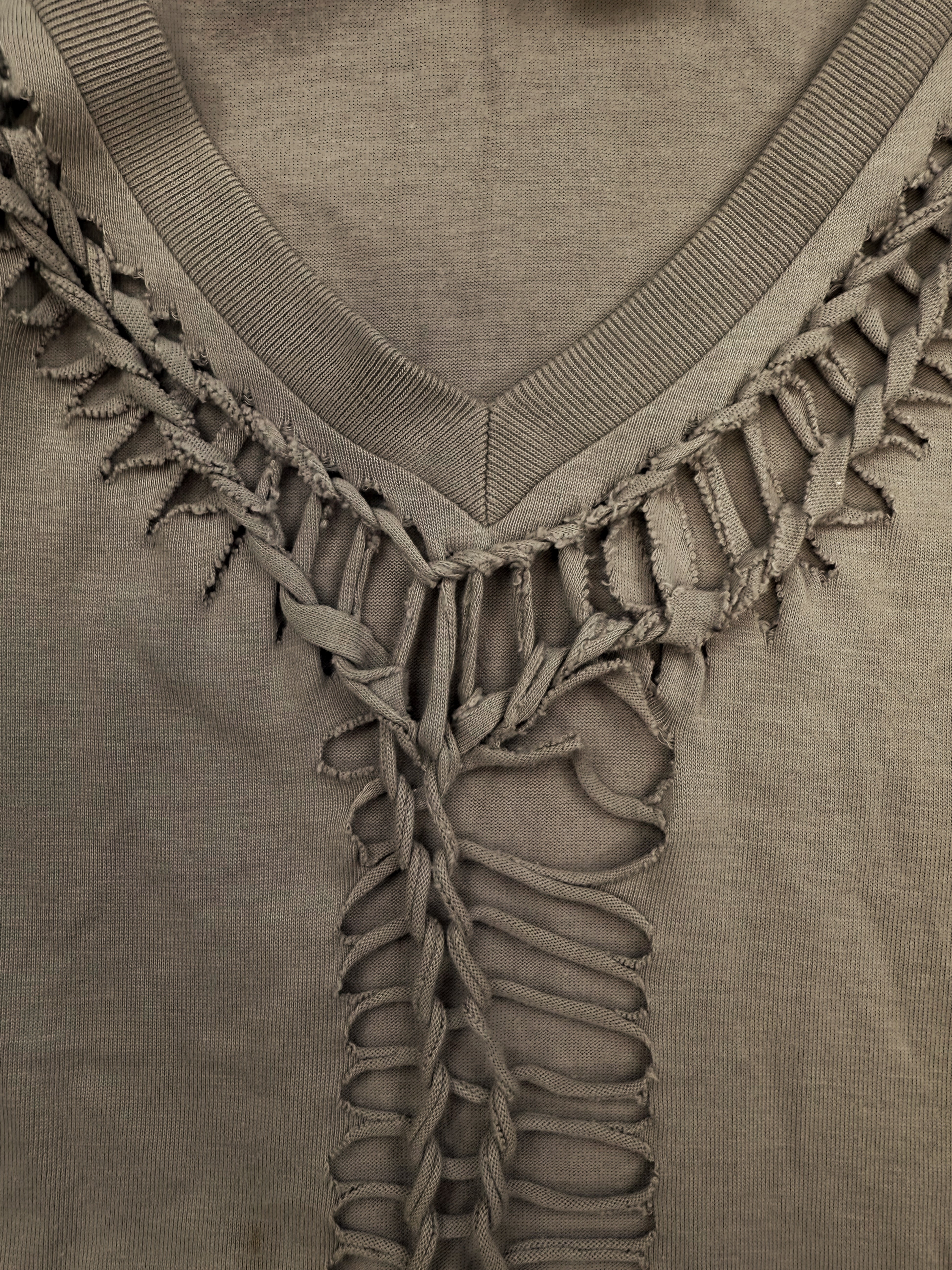 00s Number (N)ine Beige Rope Braided Long Sleeve
