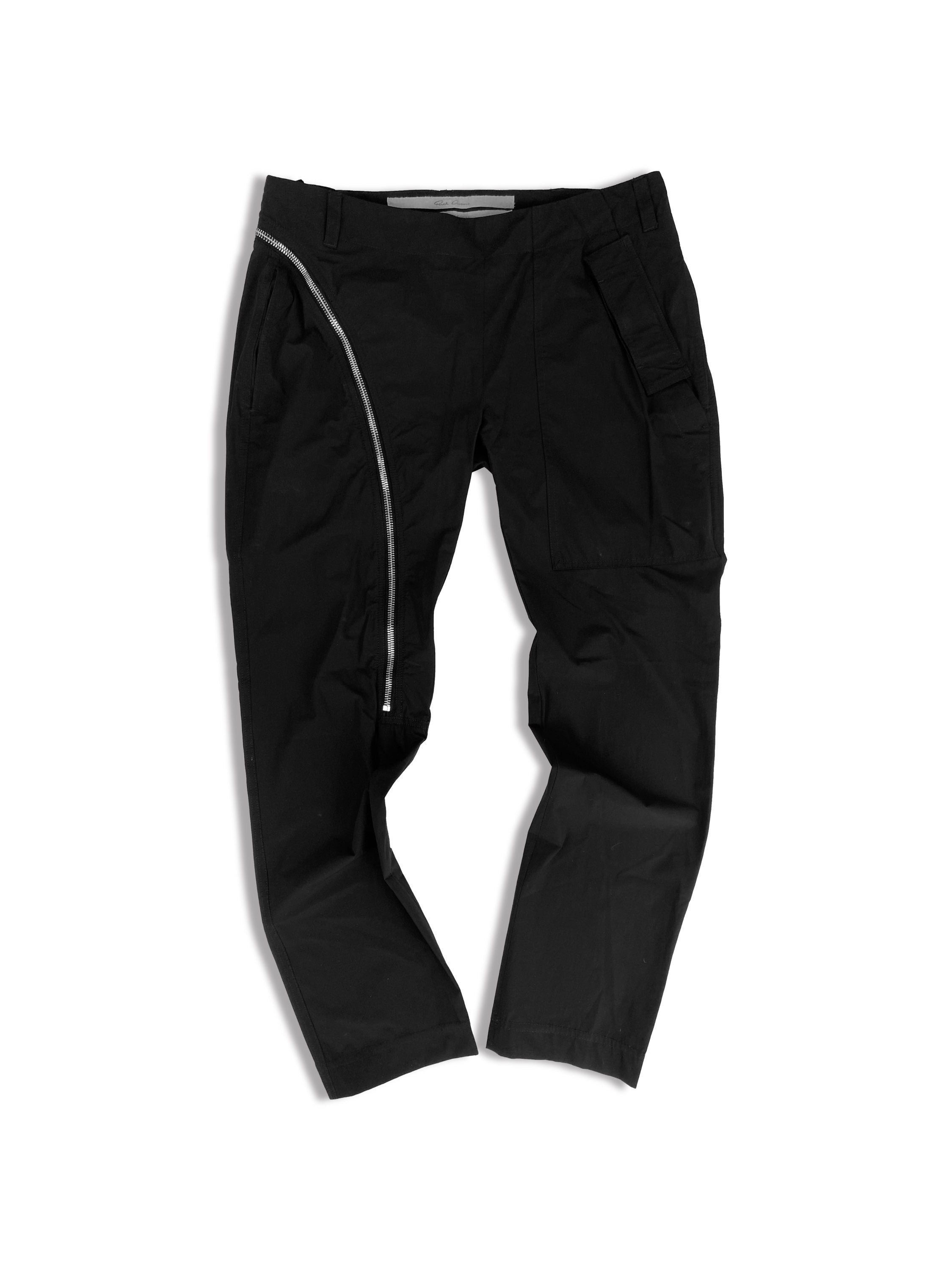AW14 Rick Owens ‘Moody’ Aircut Side-zip Cropped Trousers
