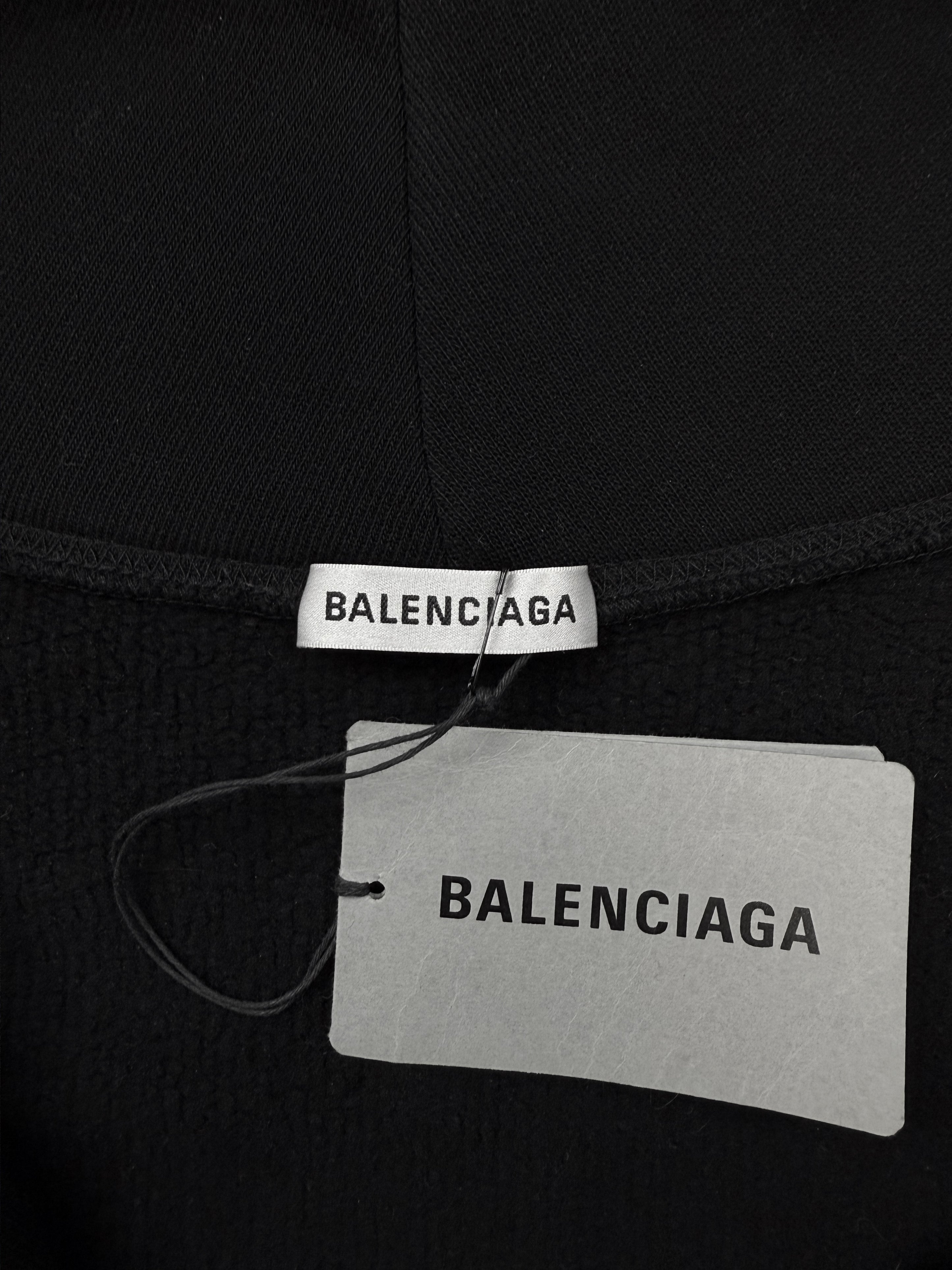 AW18 Balenciaga ‘Speedhunters’ Black Zip-up Heavy Hoodie
