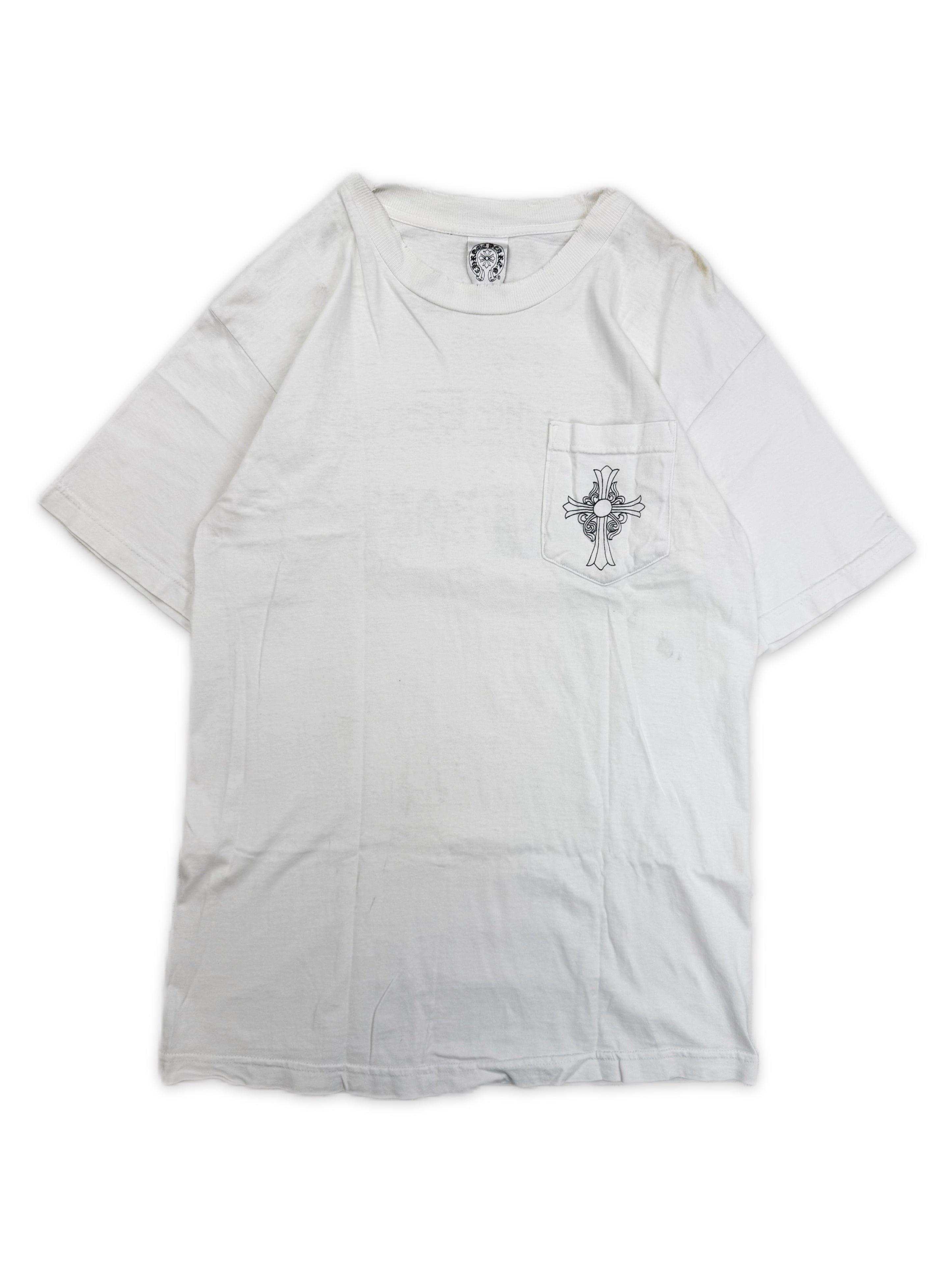 Chrome Hearts New York Exclusive Cross White Vintage T-Shirt