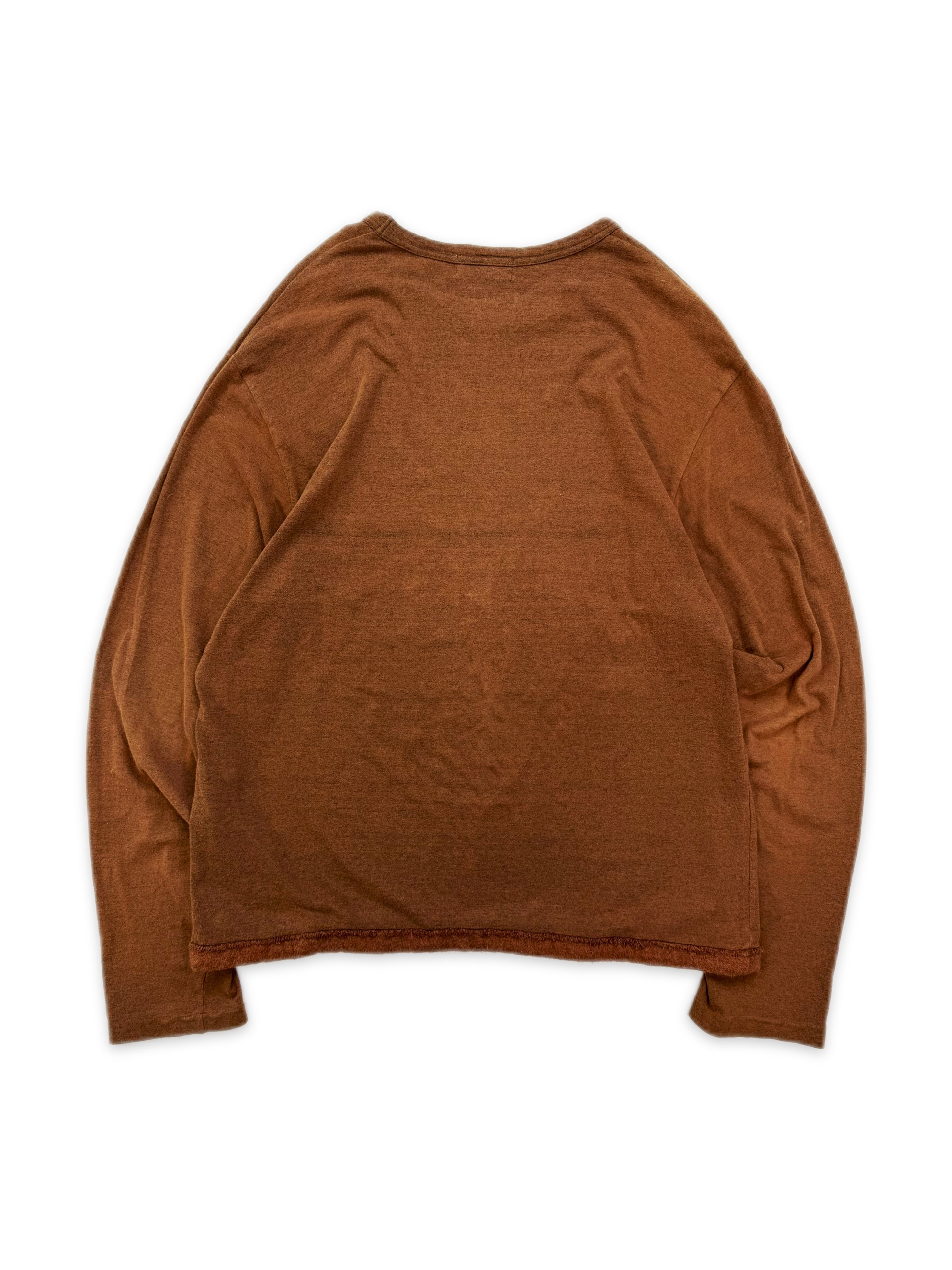 Yohji Yamamoto Pour Homme Burnt Orange Light Weight Long Sleeve
