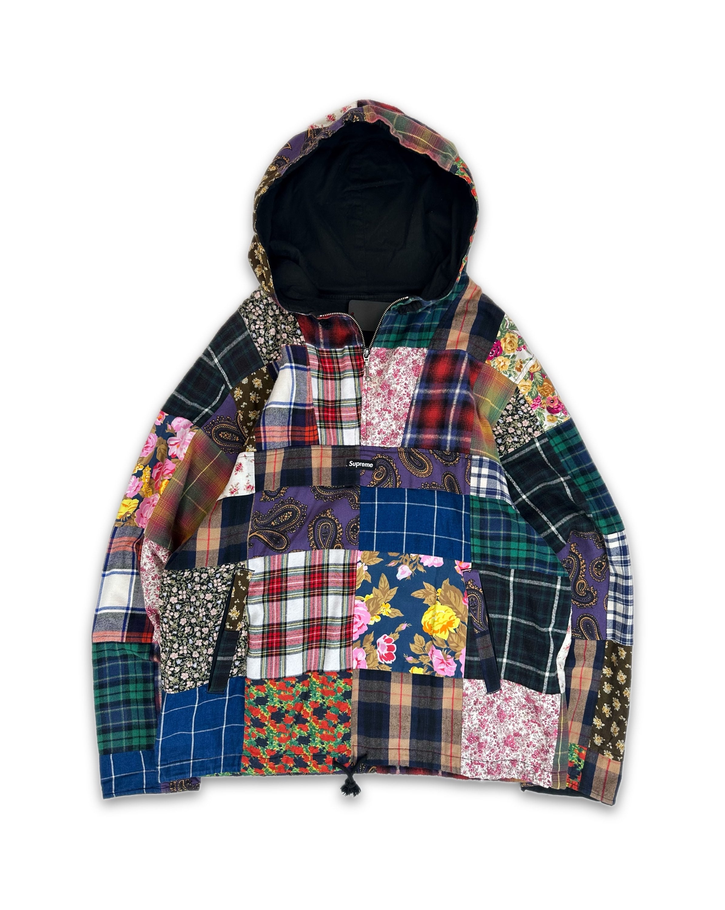 AW16 Supreme ‘Patchwork’ Embroidered Box Logo Anorak Jacket