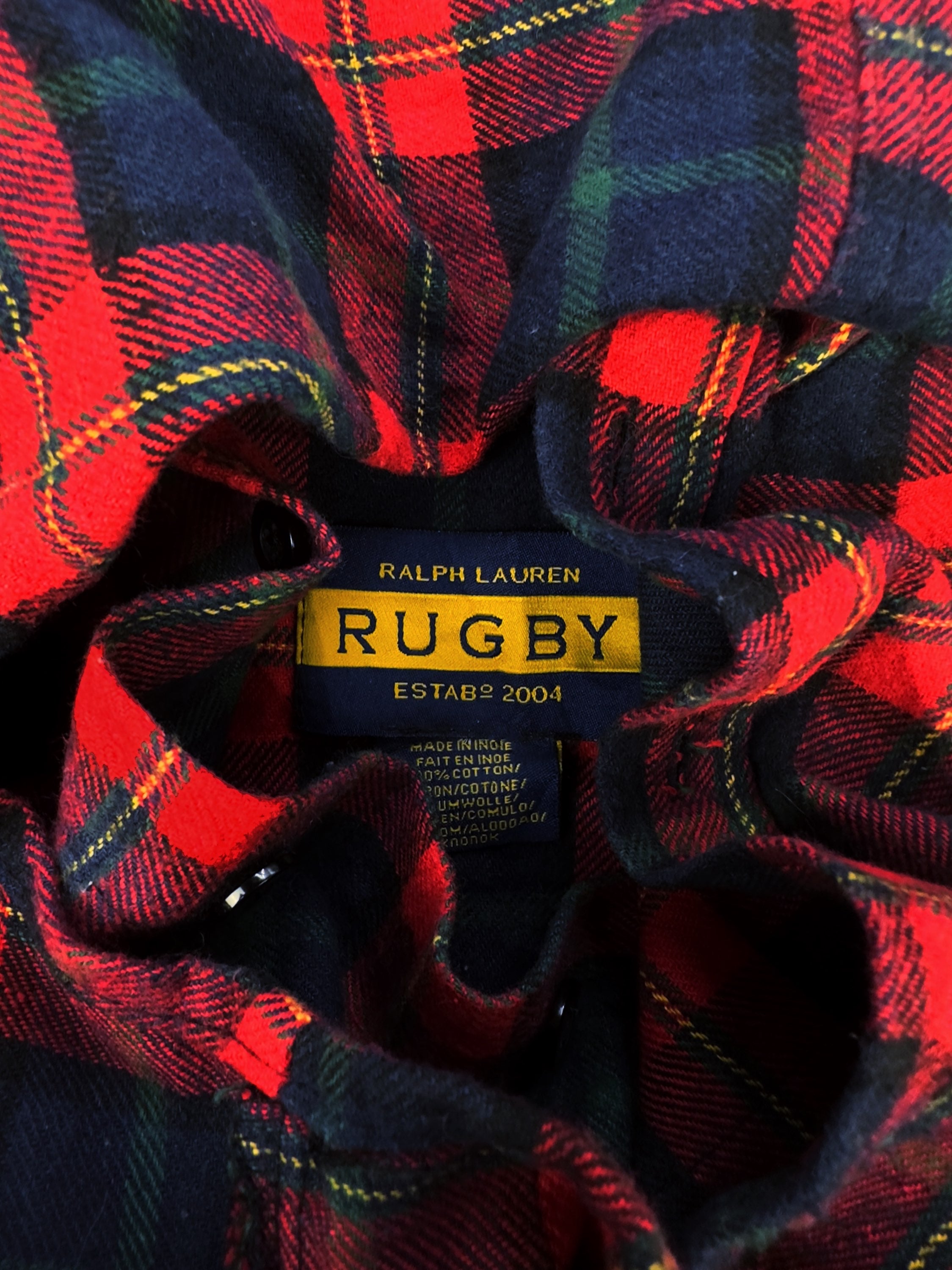 2013 Pyrex Vision by Virgil Abloh ‘23’ Red Checkered Long Sleeve Flannel