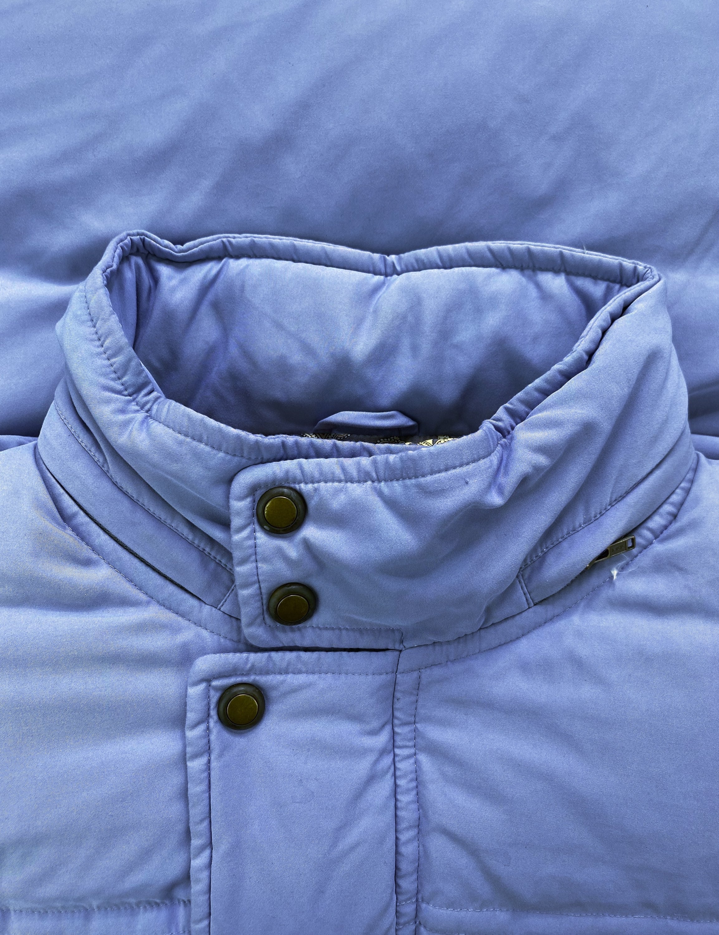 Christian Dior Sky Blue Down Fill Cargo Puffer Jacket