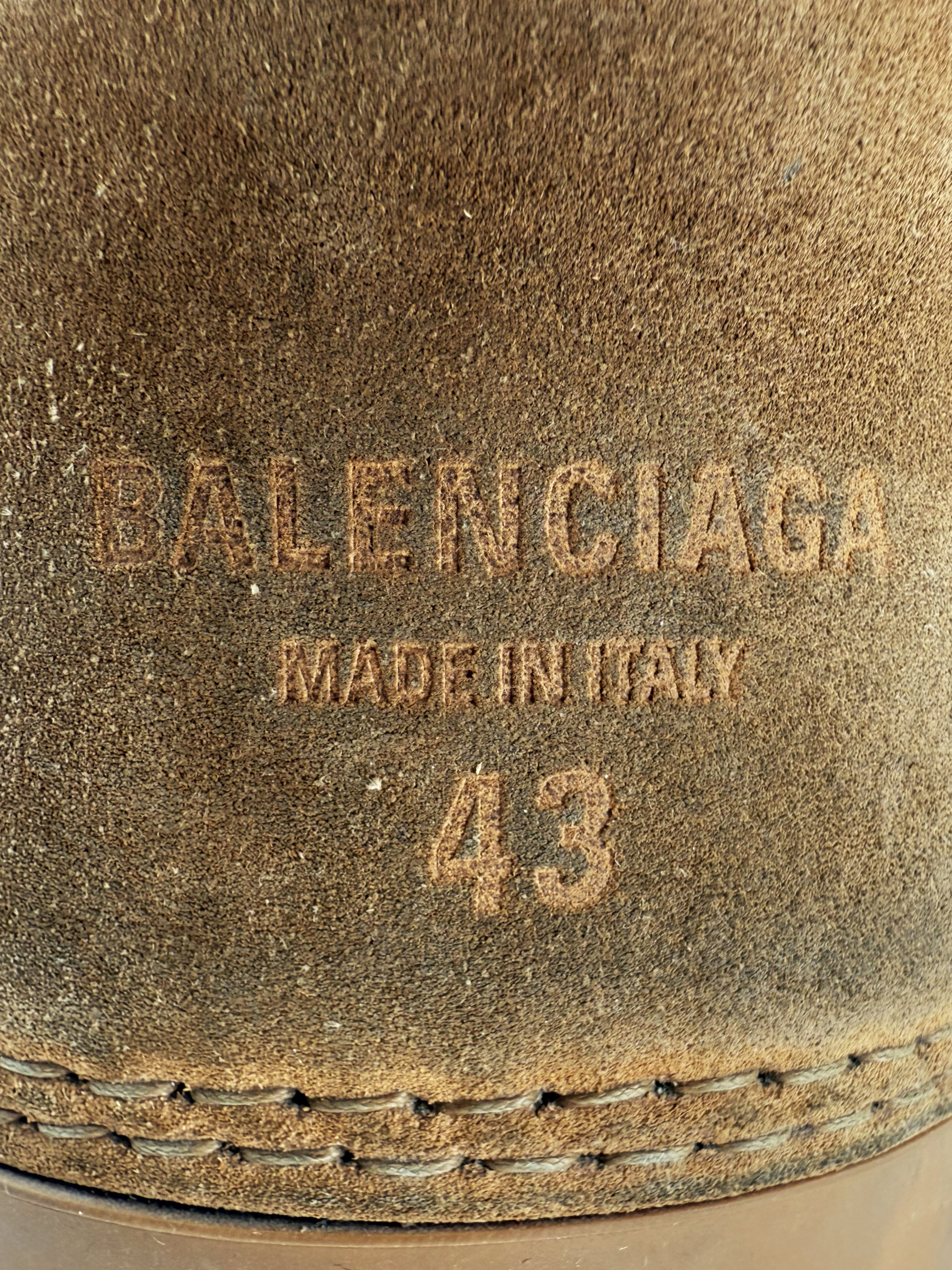 AW24 Balenciaga ‘Alaska’ Hi-top Fleece Lined Suede Brown Boots