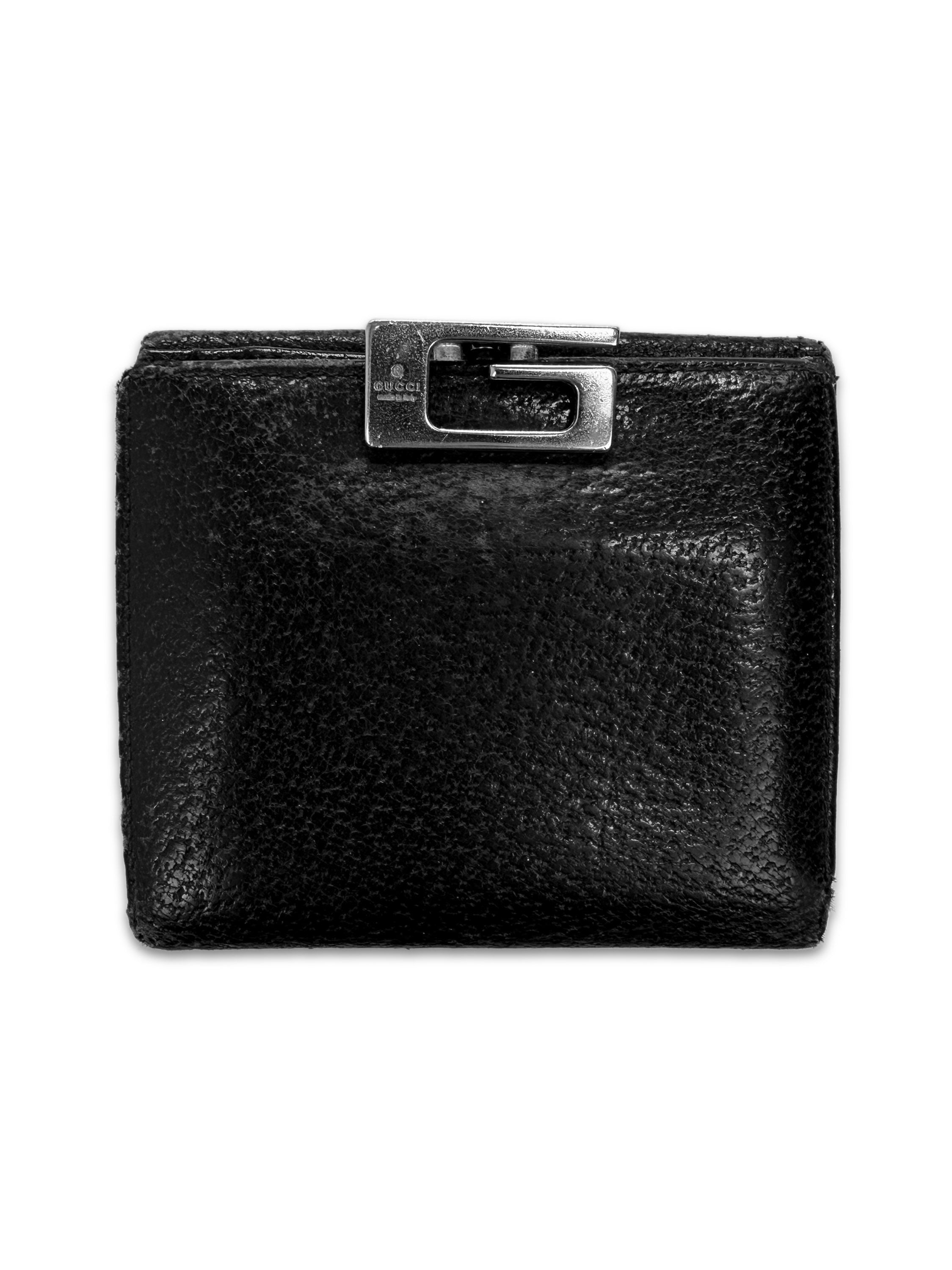 00s Gucci ‘GG’ Monogram Leather Bifold Wallet