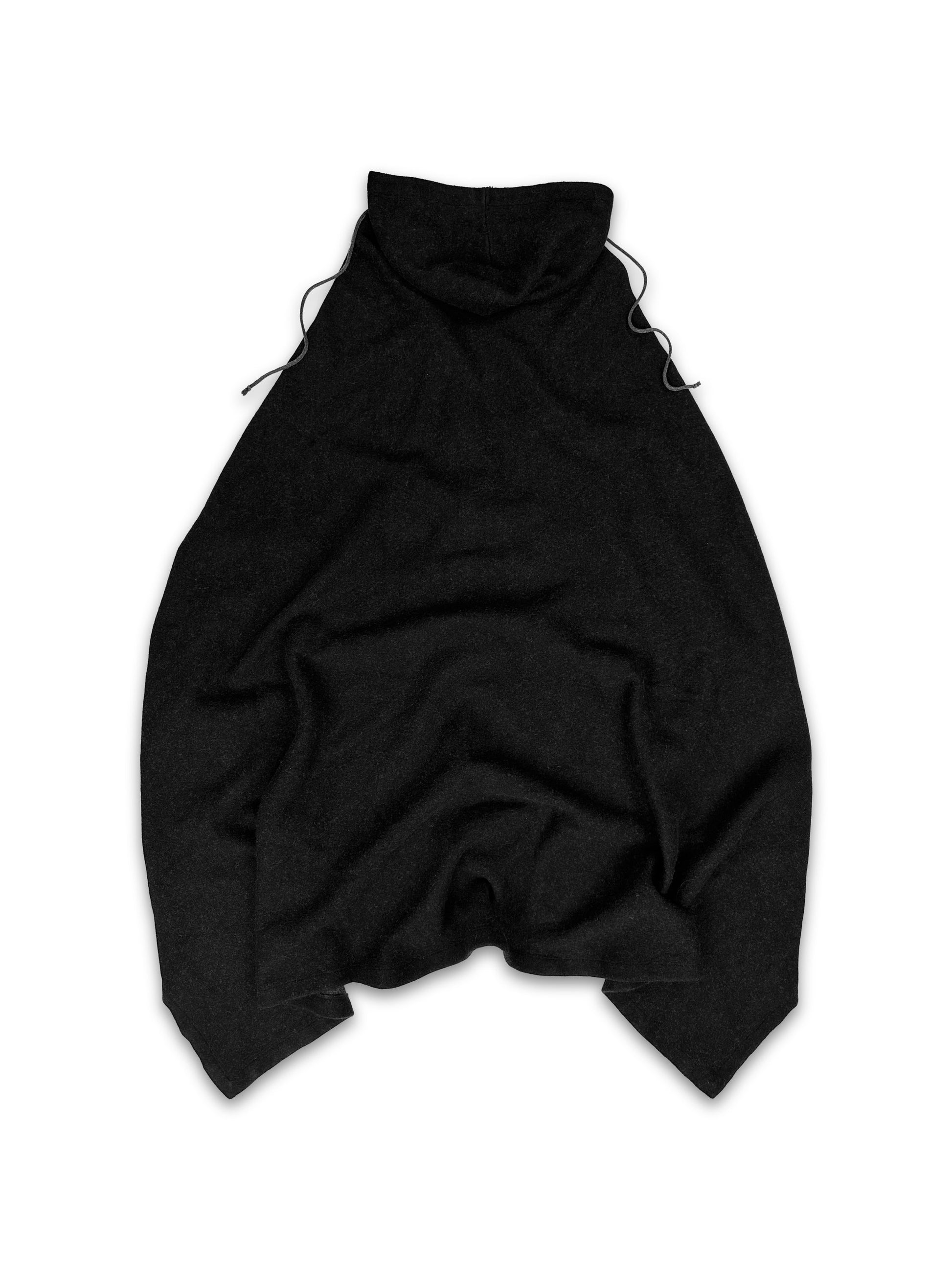 AW05 Raf Simons ‘History of My World’ Black Wool Cloak Cape