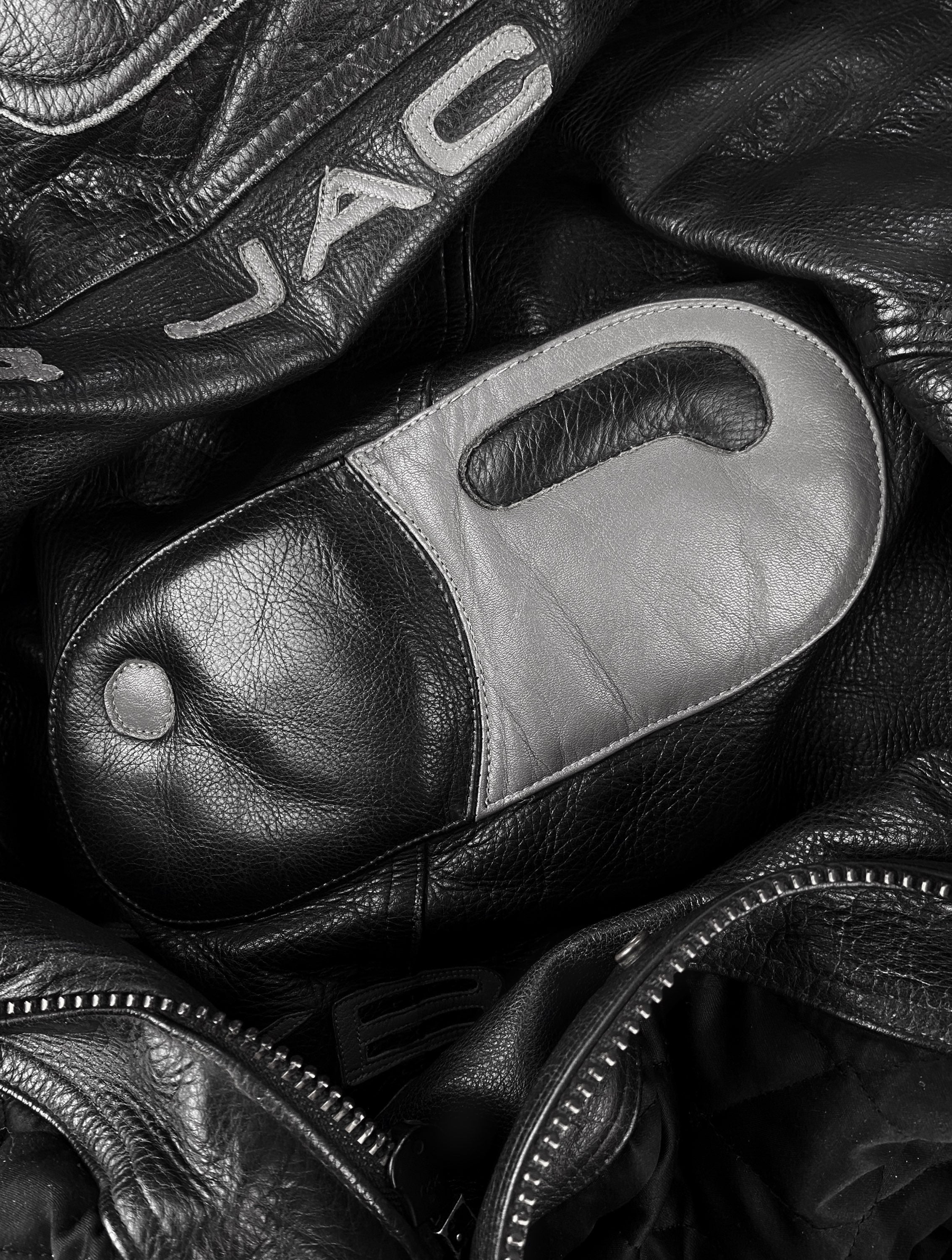 2018 Kadoya ‘Akira’ Pill Cyberjac Padded Black Leather Jacket
