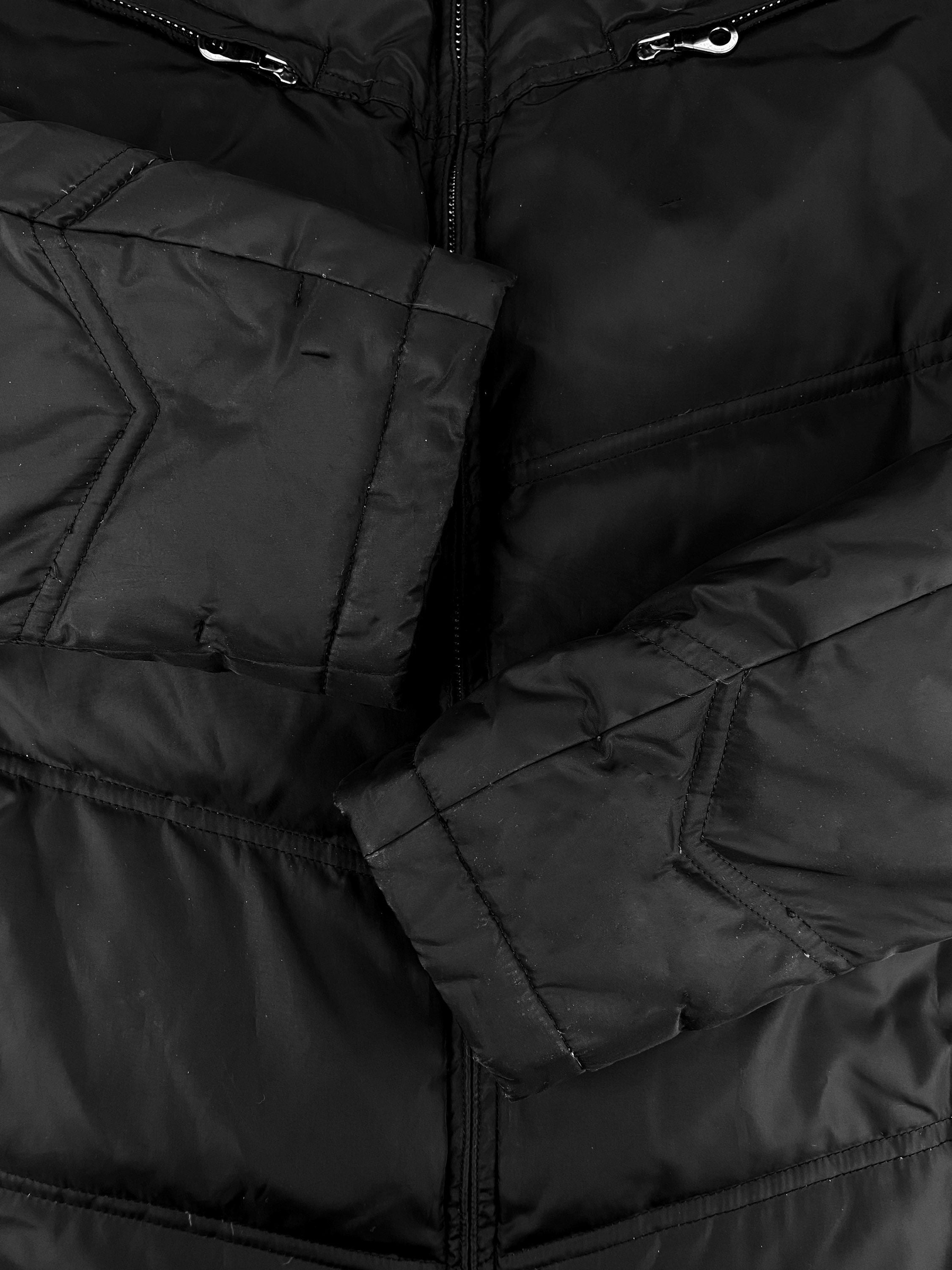 Katharine Hamnett Black Multi Zip Down Fill Puffer Jacket