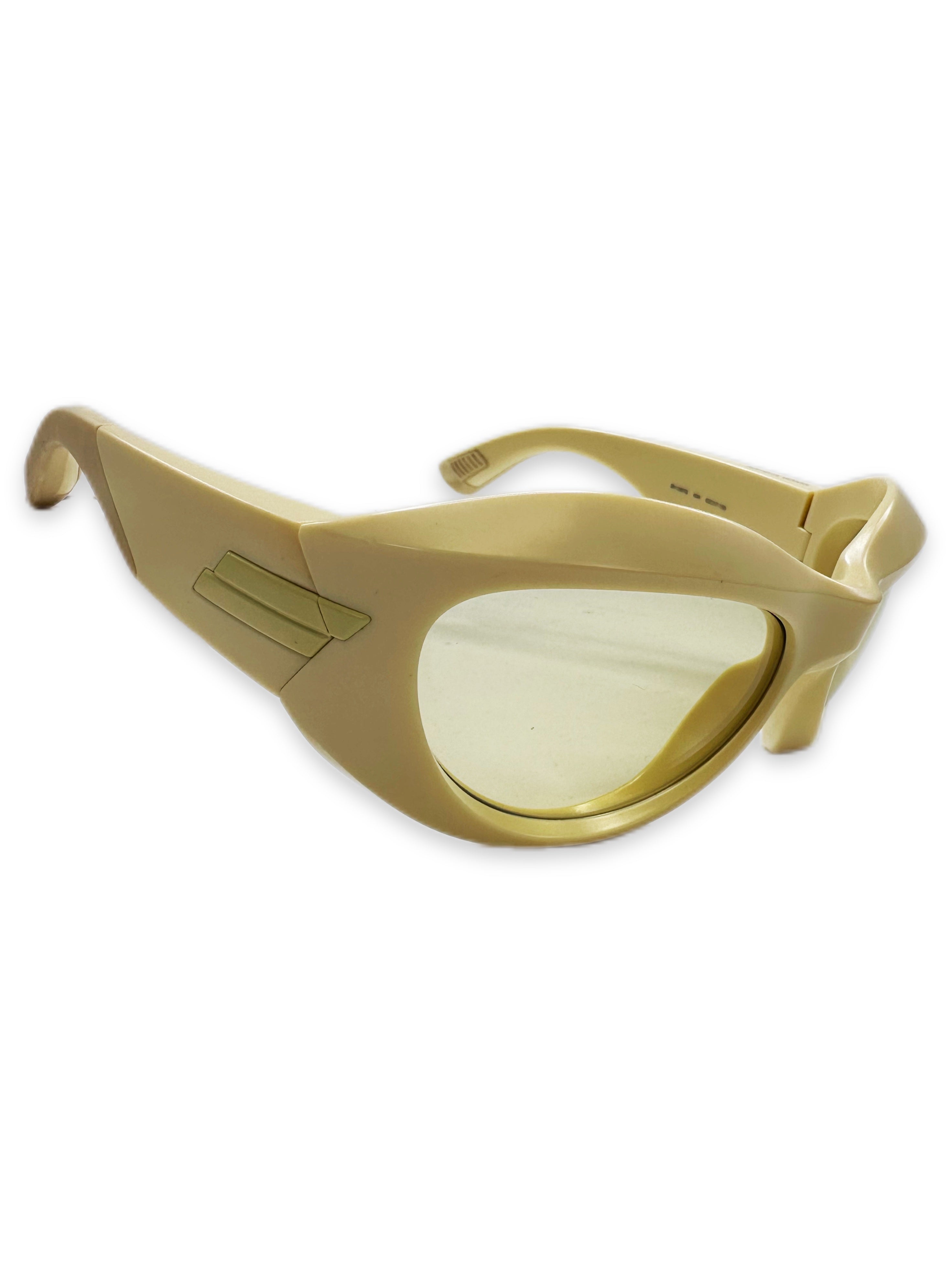 Bottega Veneta Yellow ‘Sonnenbrille’ Oversized Sunglasses