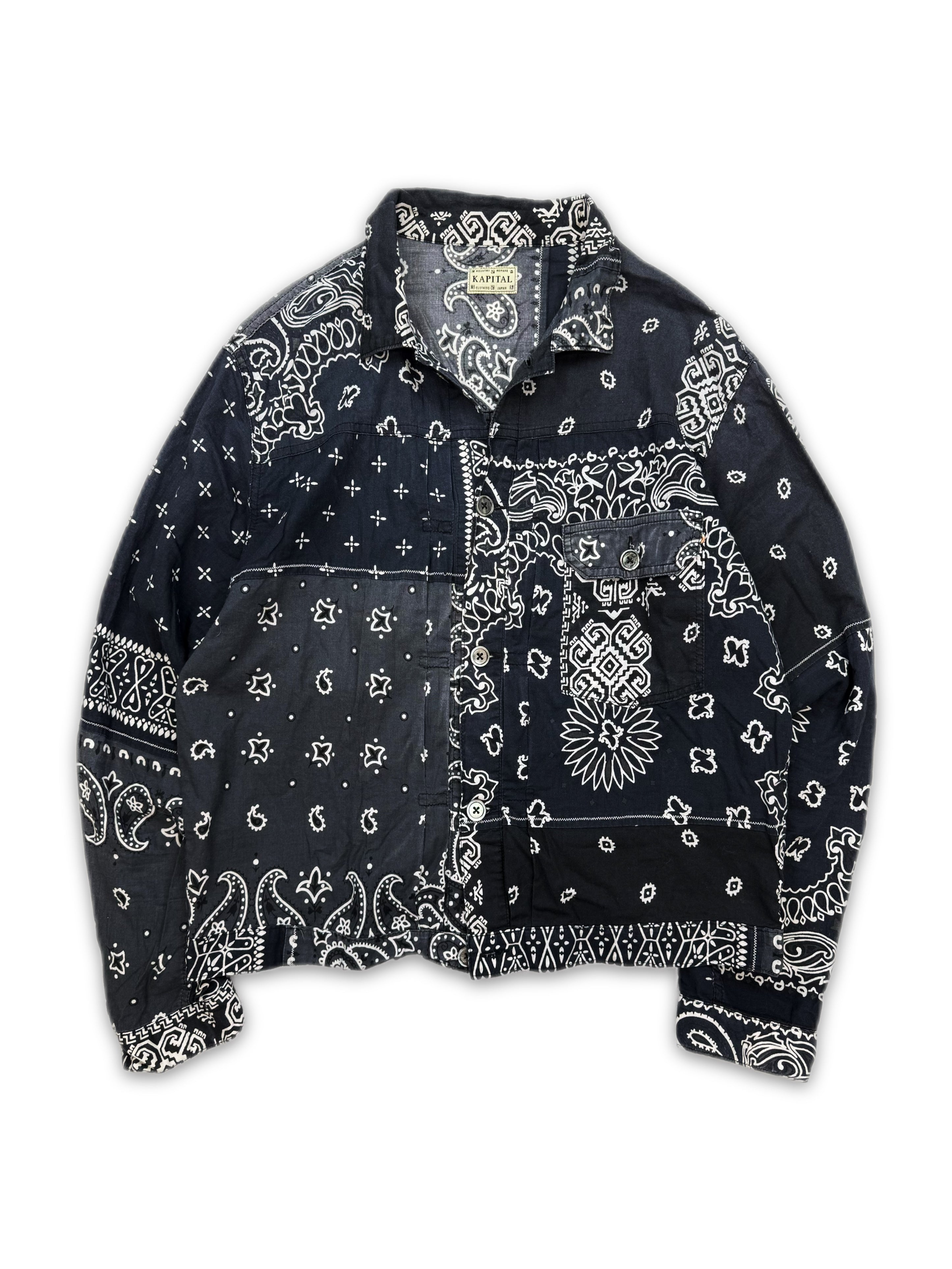 Kapital Paisley Bandana Patchwork Blue Jacket