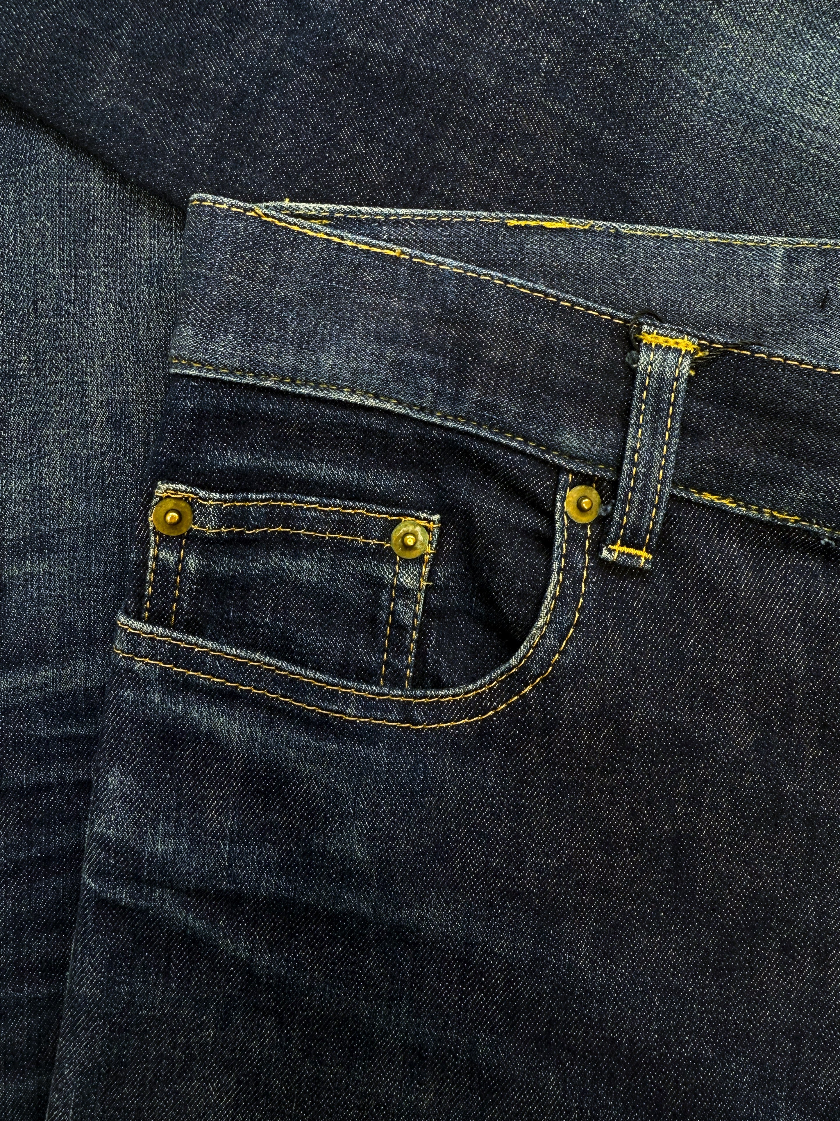 Saint Laurent Paris D02 Dark Blue Wash Slim Cut Denim