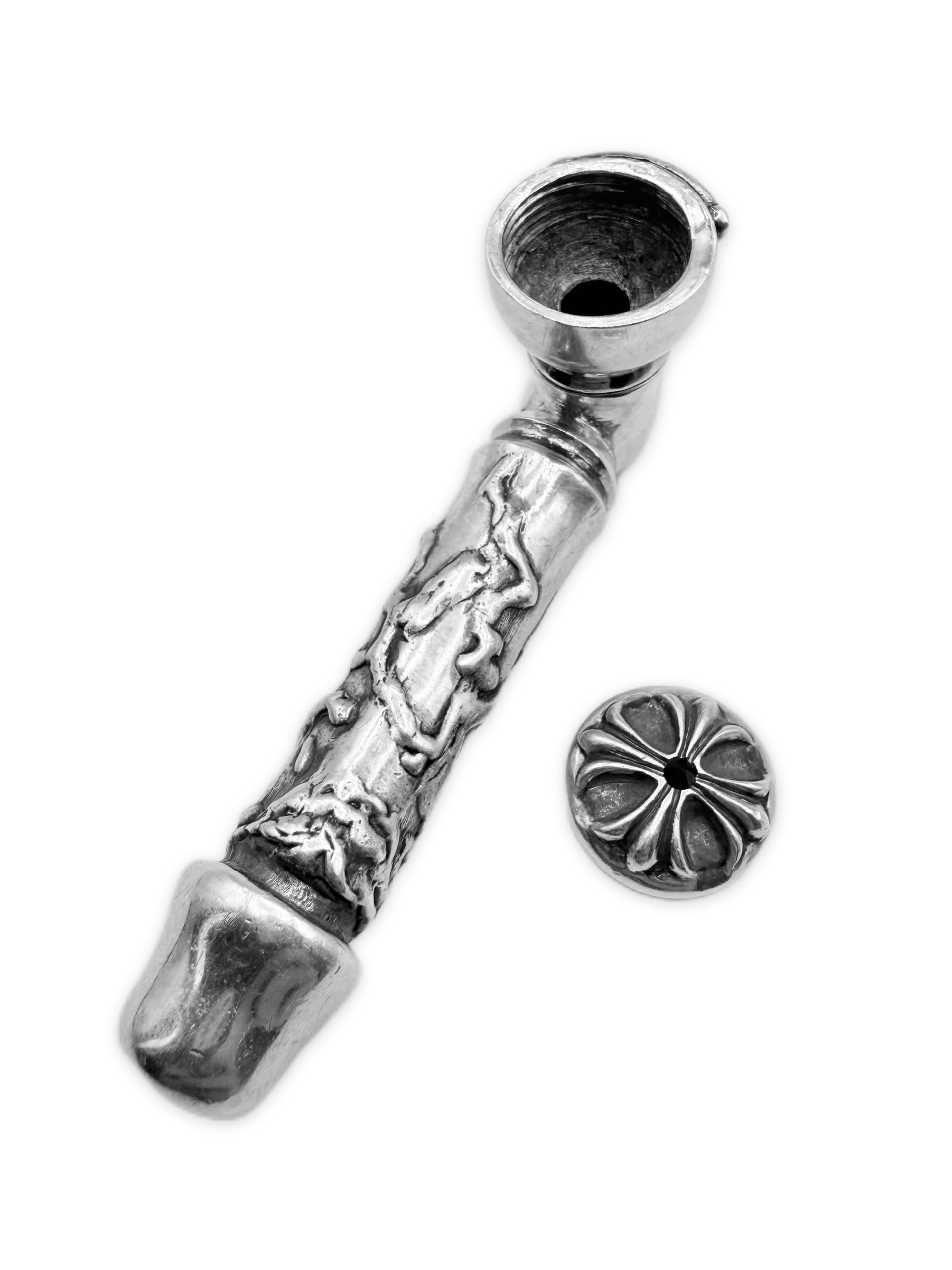 Chrome Hearts .925 Silver Dick / Penis Tobacco Pipe