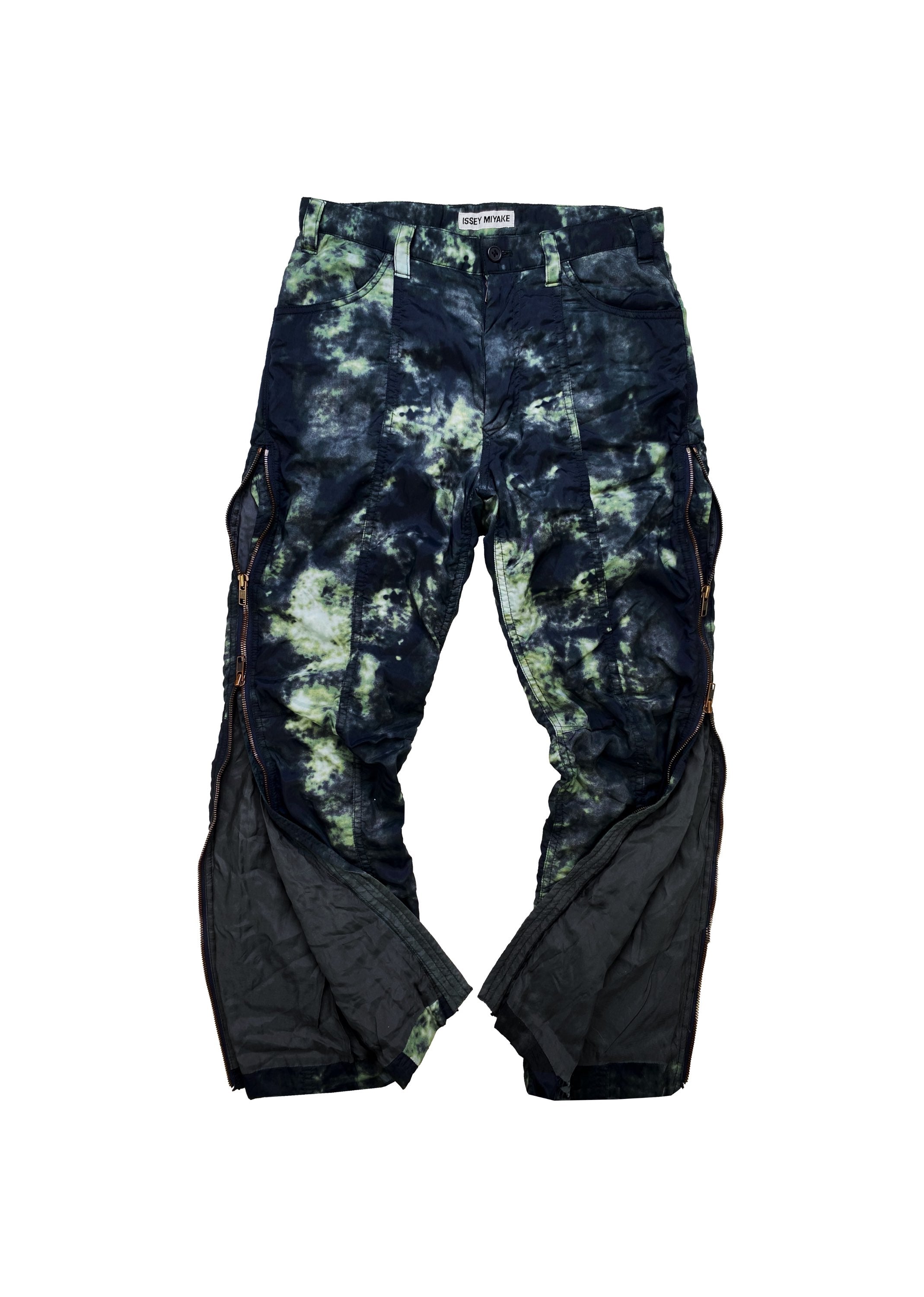 90’s Issey Miyake Asymmetric Banana Cut Nylon Bacteria Pants