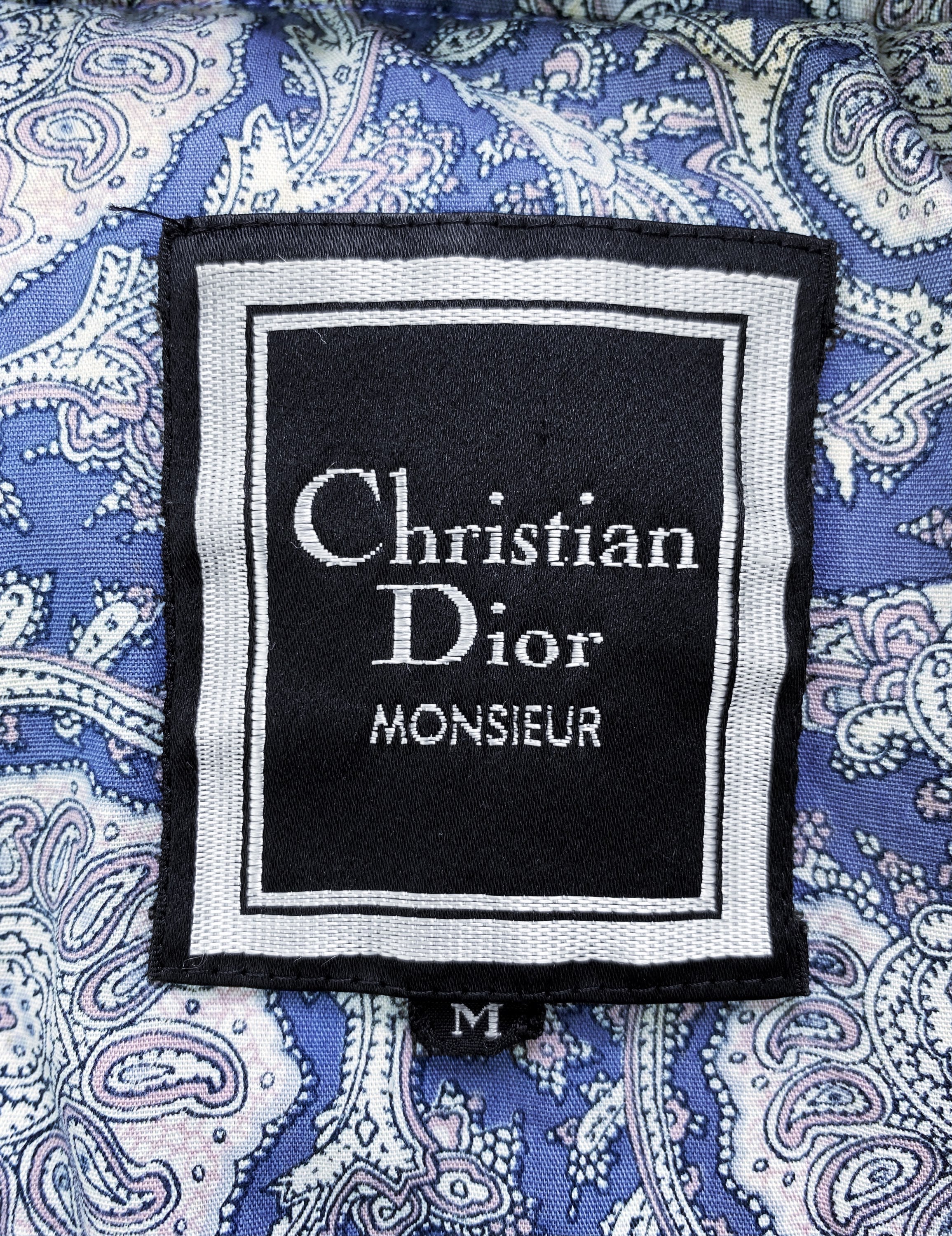 Christian Dior Sky Blue Down Fill Cargo Puffer Jacket