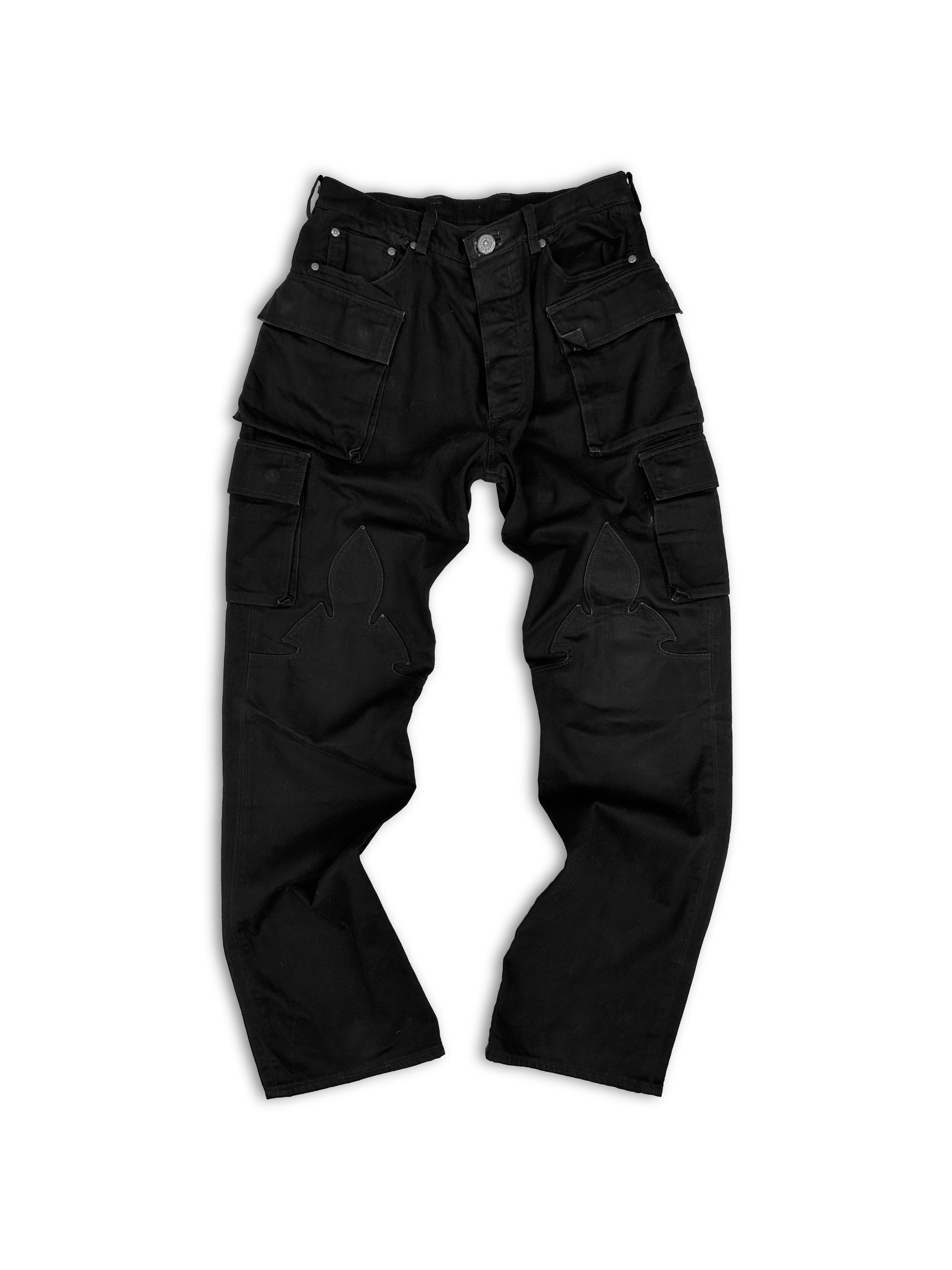 Chrome Hearts ‘Fatigue’ Baggy Multi Pocket Fleur Knee Cargo Pants