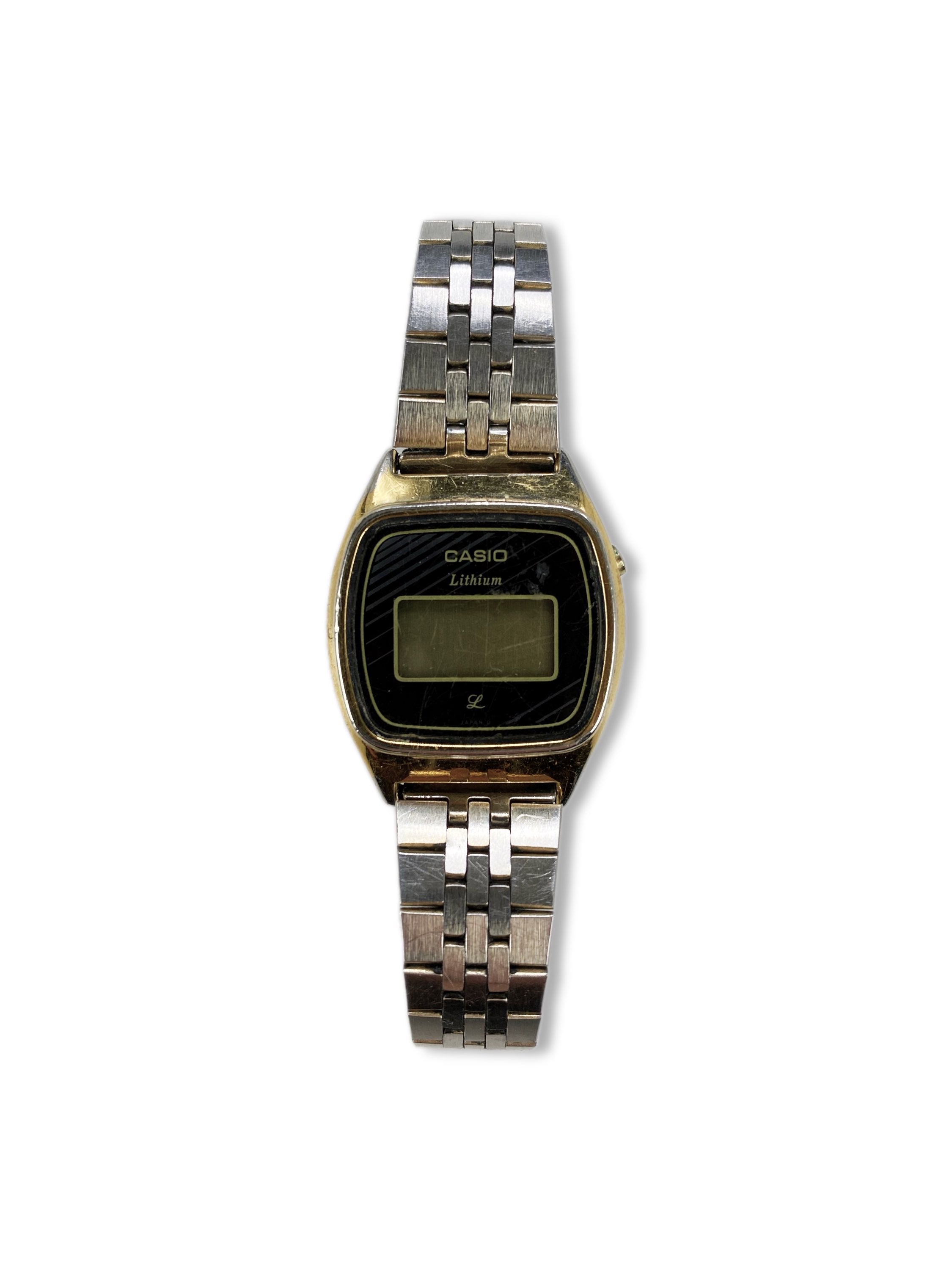 Casio Lithium Metallic Two Tone Stainless Steel Watch