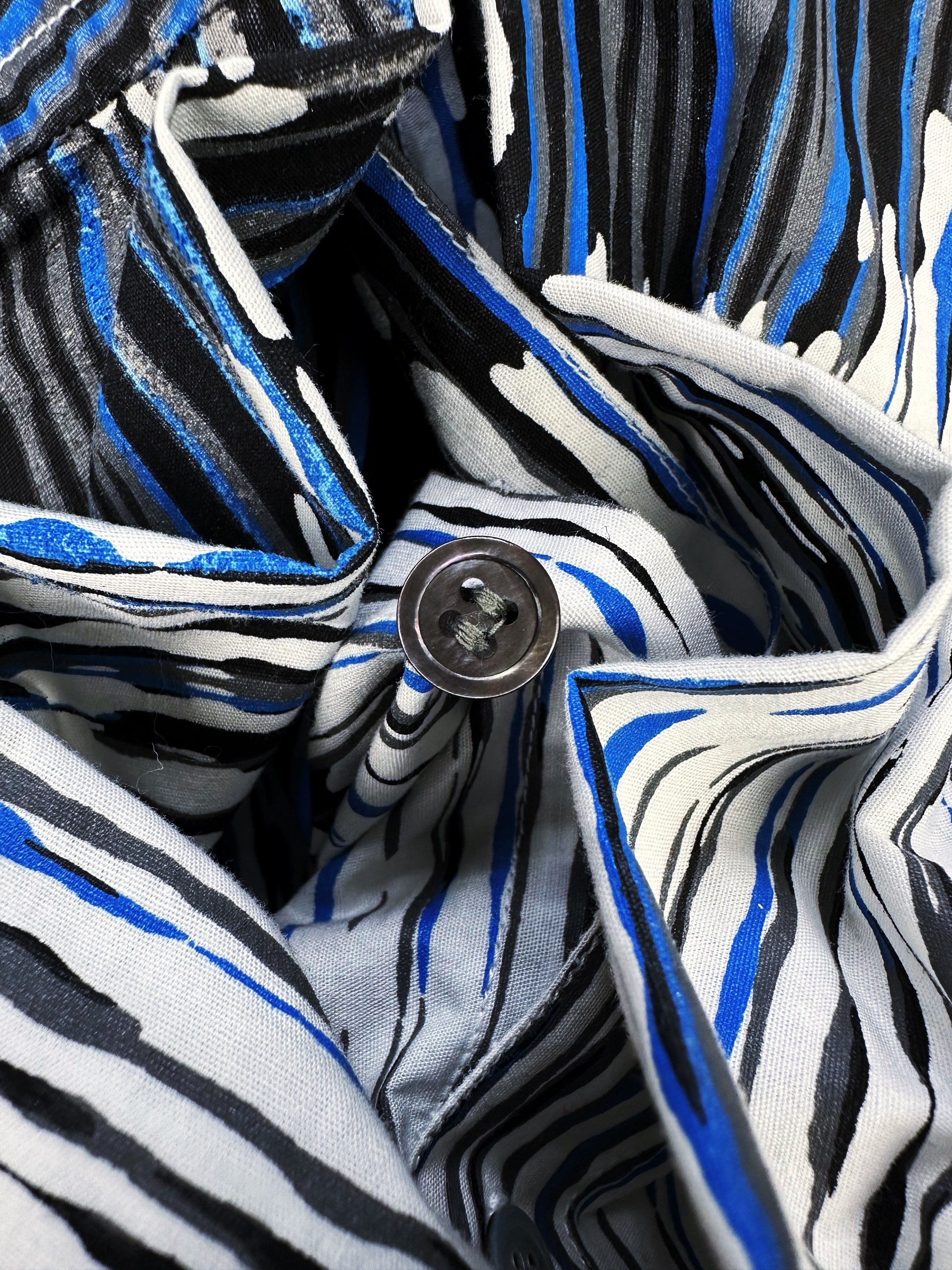 00s Jean Paul Gaultier ‘Painted’ Pinstripe Long Sleeve Shirt
