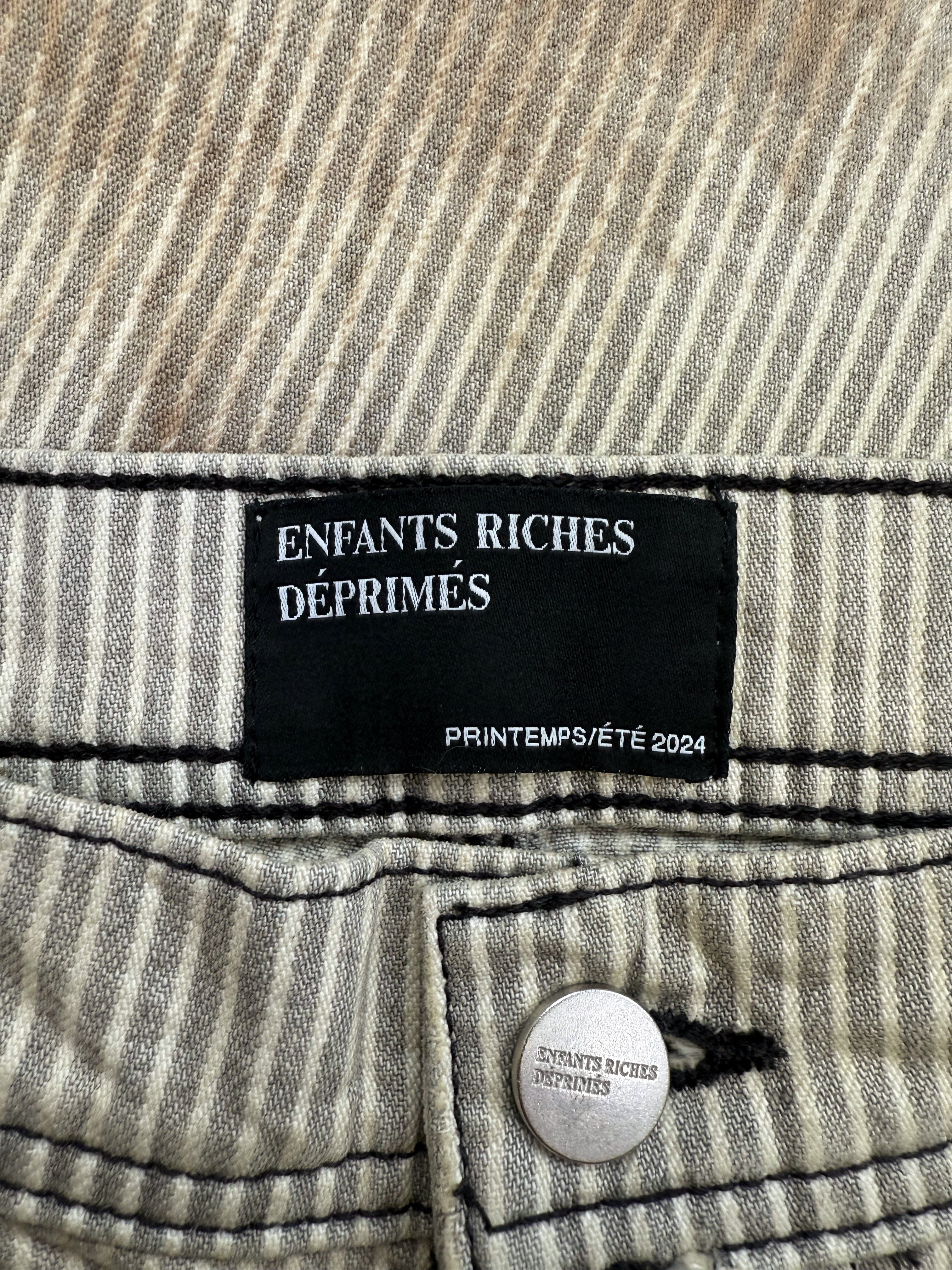 SS24 Enfants Riches Deprimes Hickory ‘Shuji’ Logging Striped Carpenter Pants