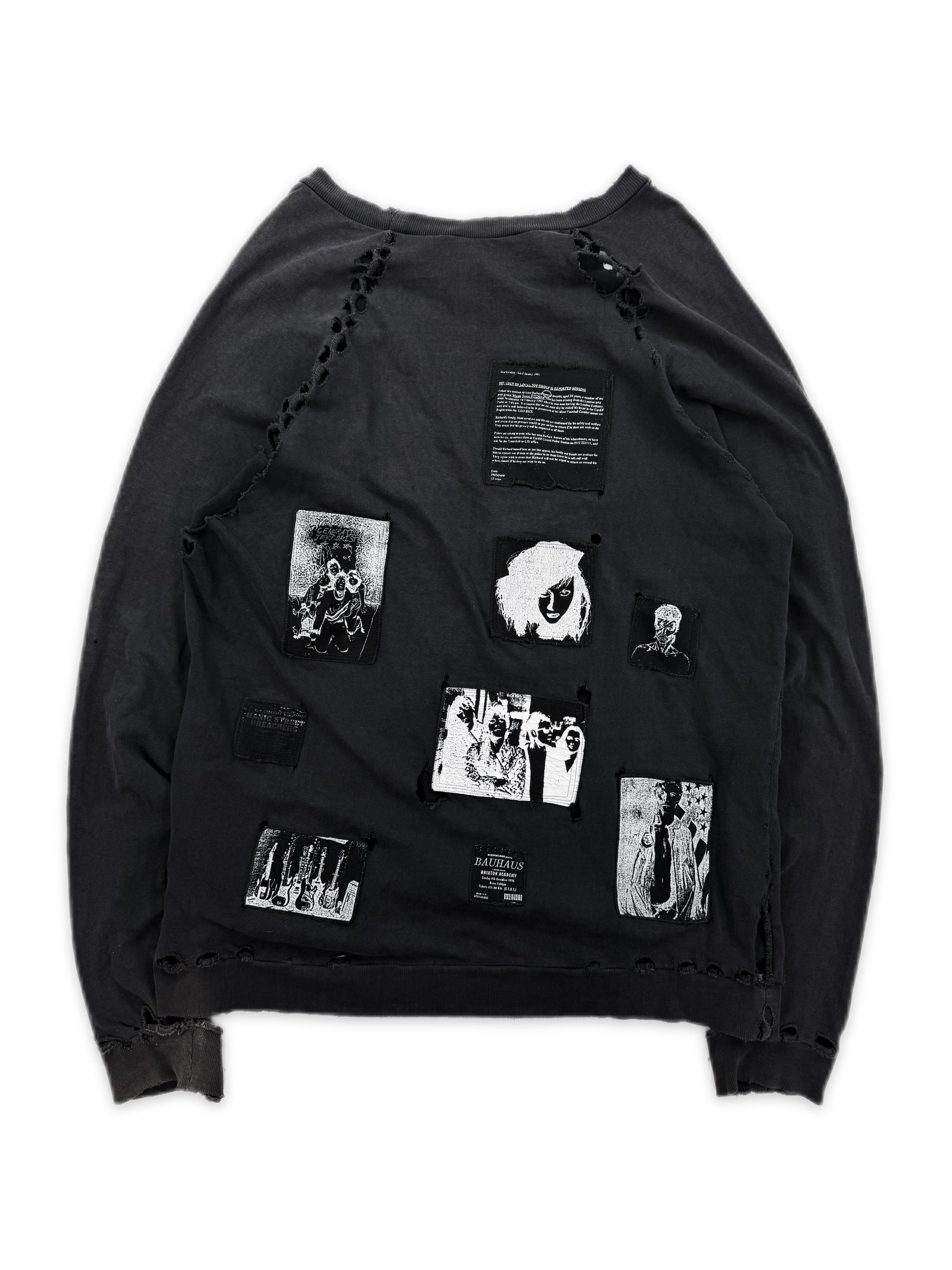 AW01 Raf Simons ‘Riot Riot Riot’ Reverse Patch SAMPLE Crewneck