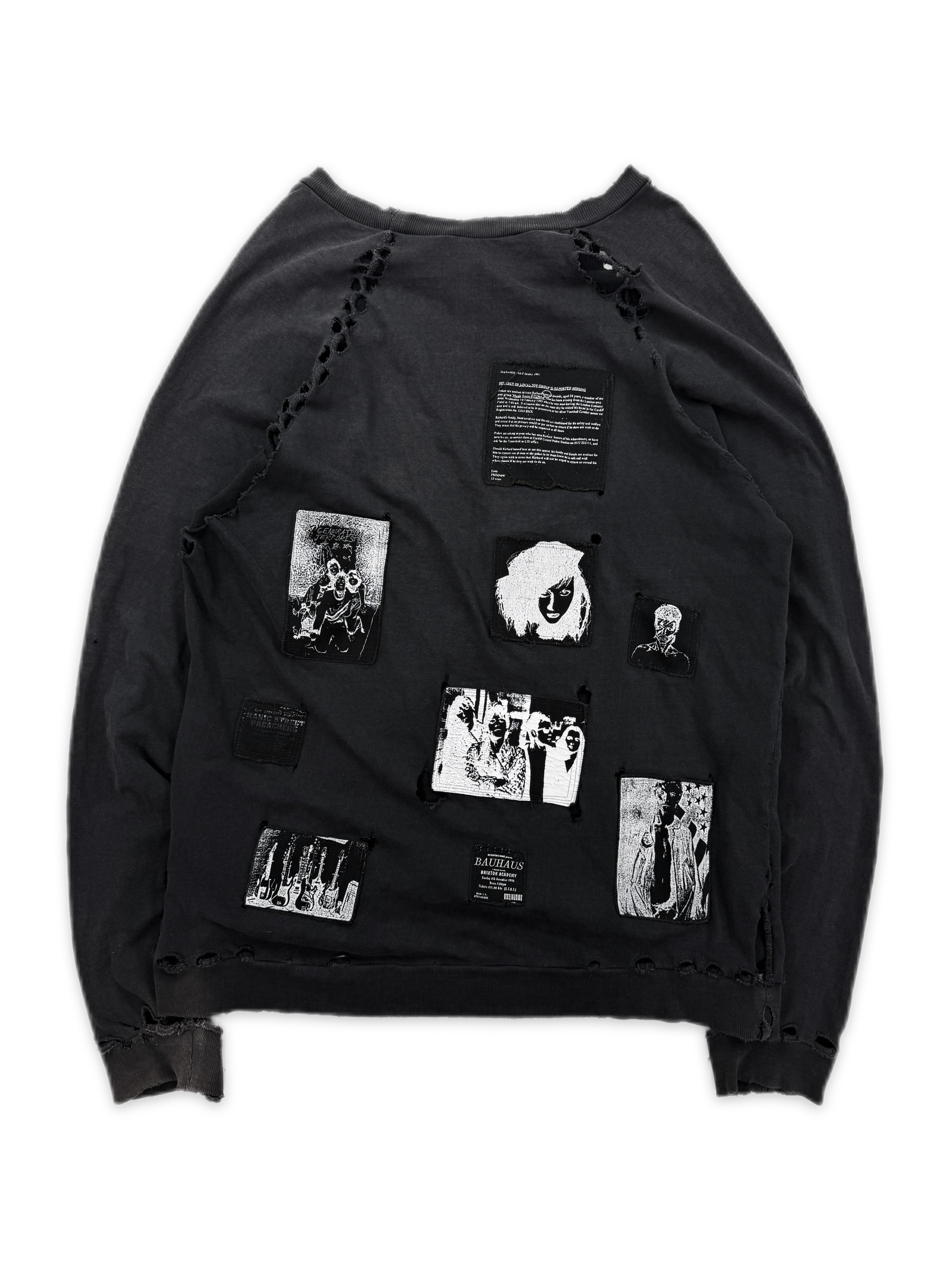 AW01 Raf Simons ‘Riot Riot Riot’ Reverse Patch SAMPLE Crewneck